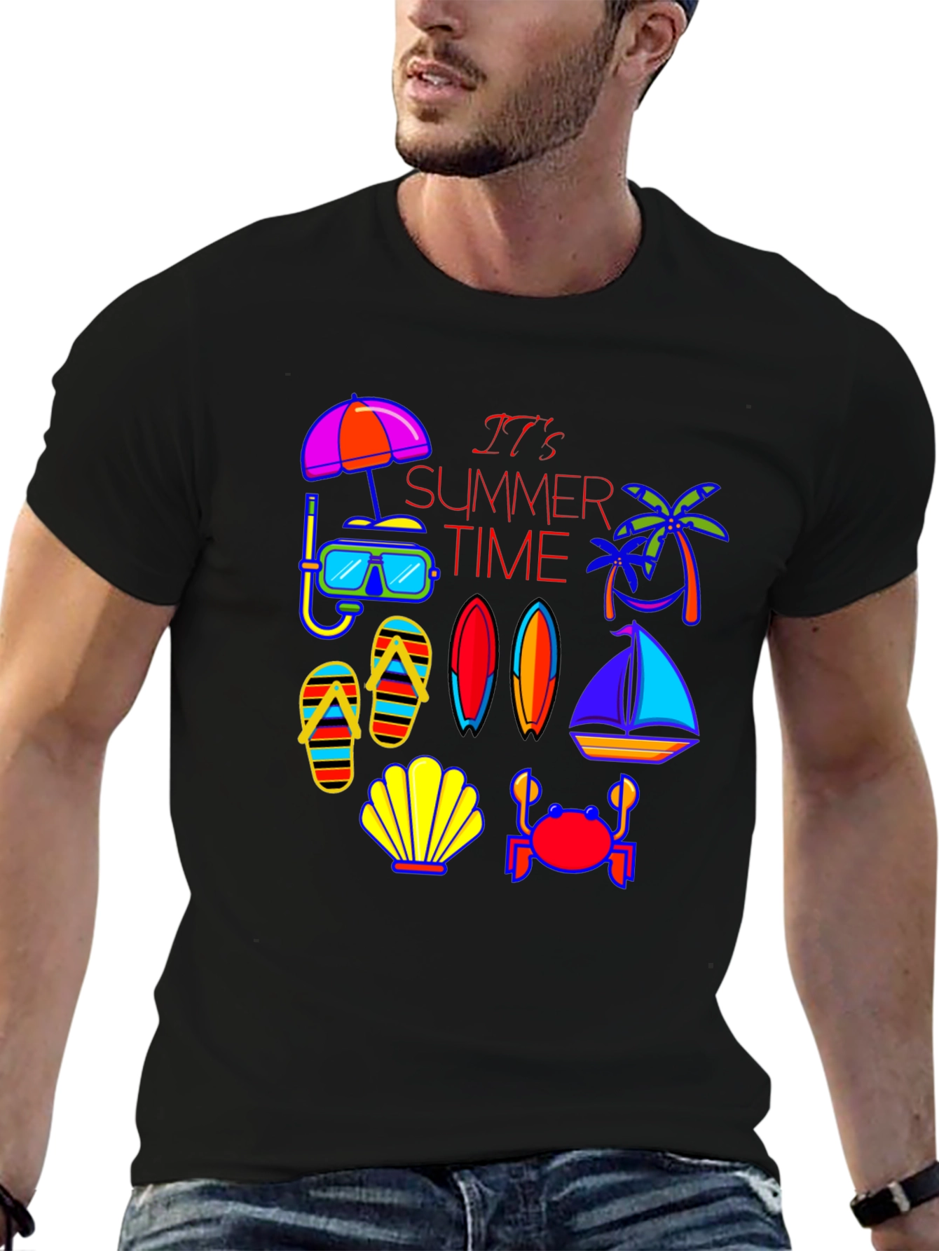 Summer Time Graphic Tee - Beach Vibes