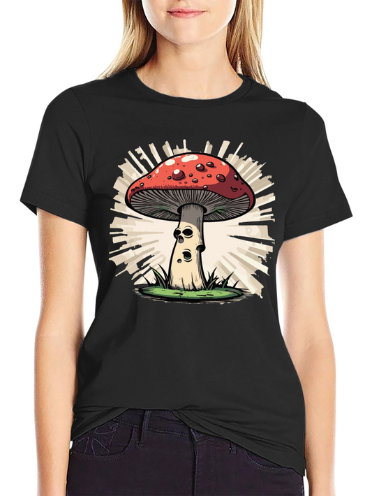 Mushroom Graphic Print Tee