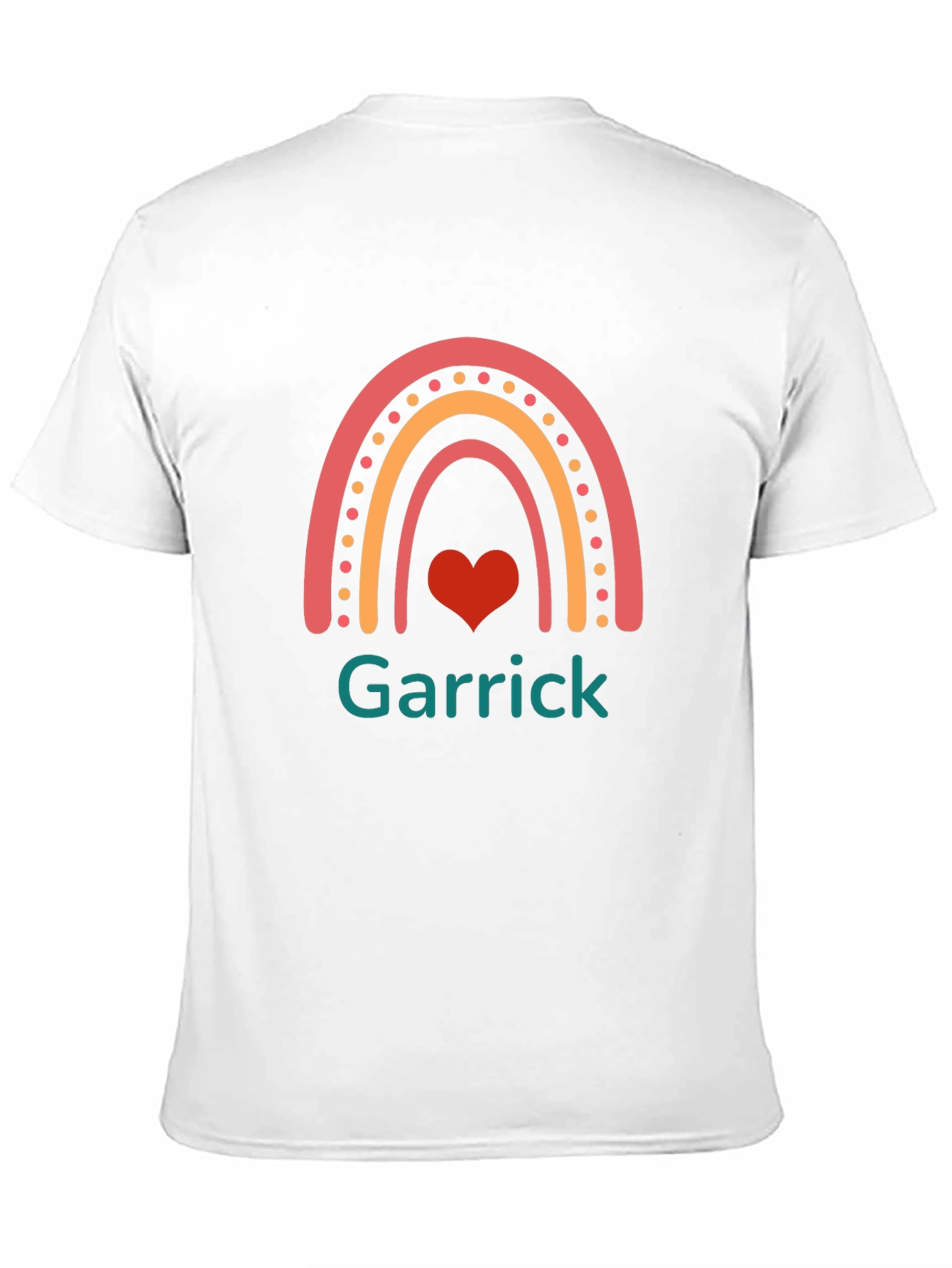 Rainbow Heart Personalized T-Shirt