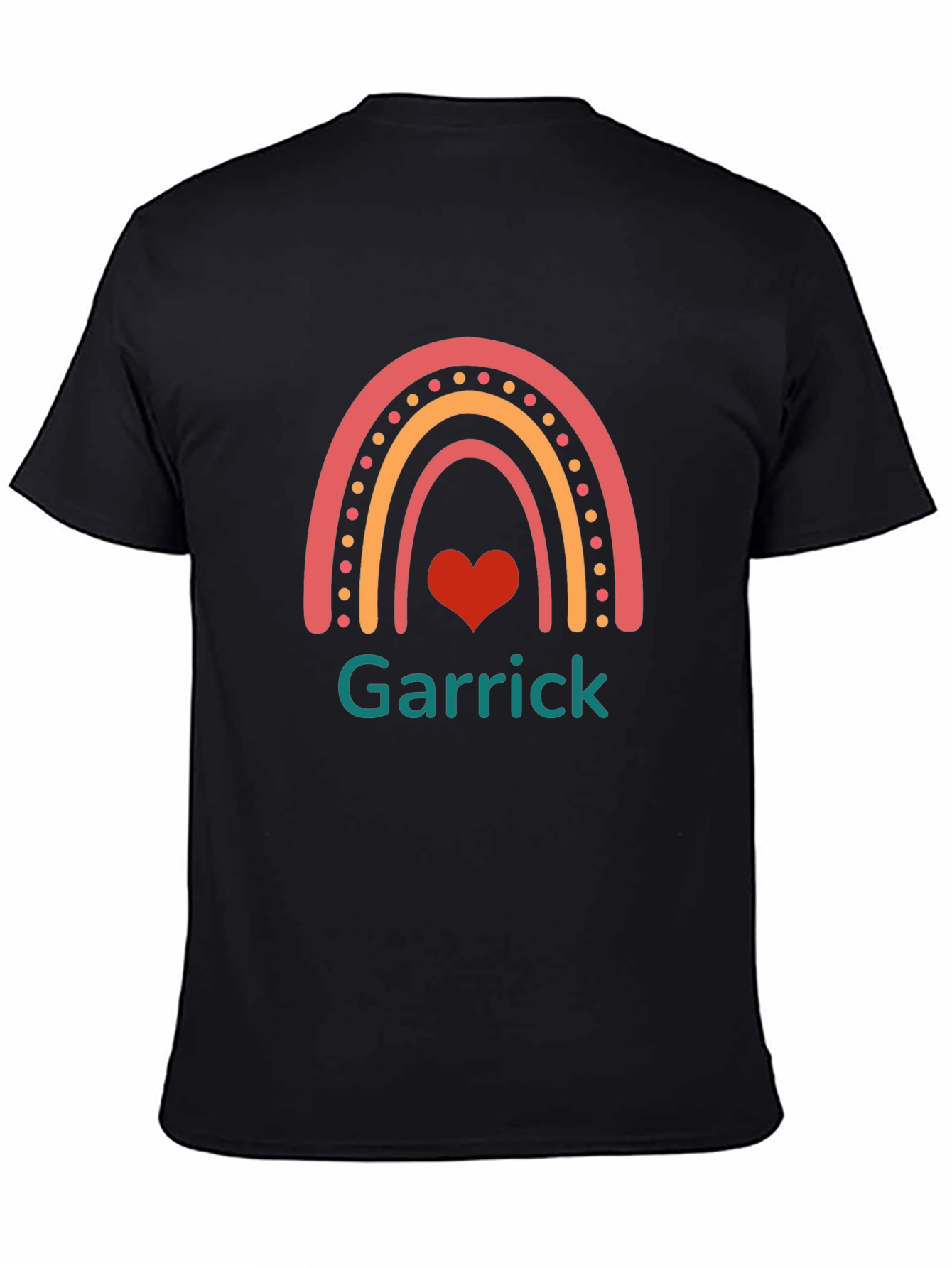 Rainbow Heart Personalized T-Shirt