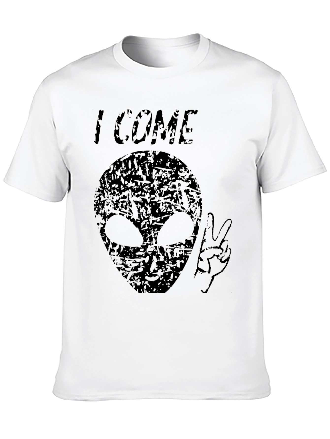 I Come In Peace Alien Graphic T-Shirt