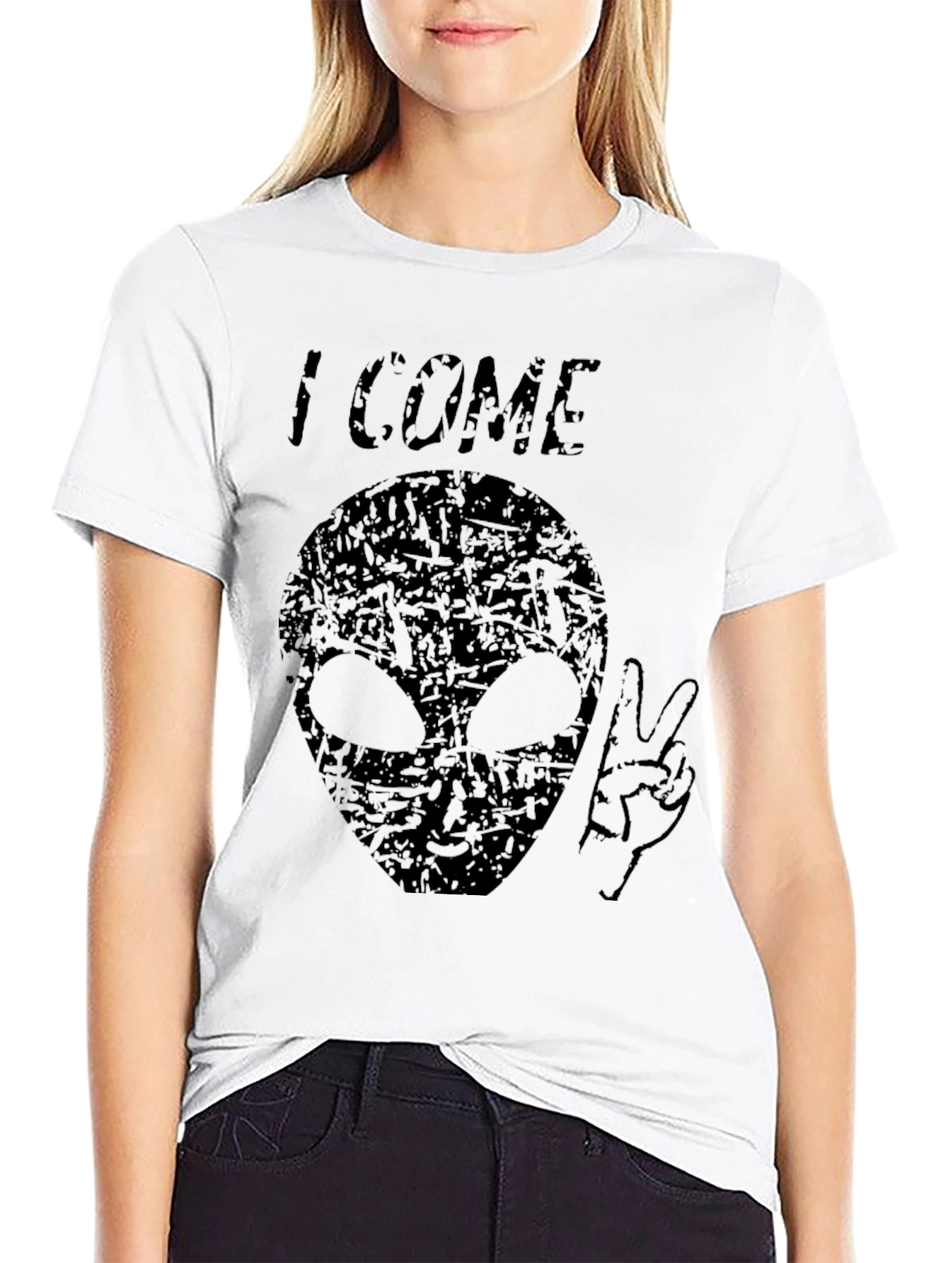 I Come In Peace Alien Graphic T-Shirt