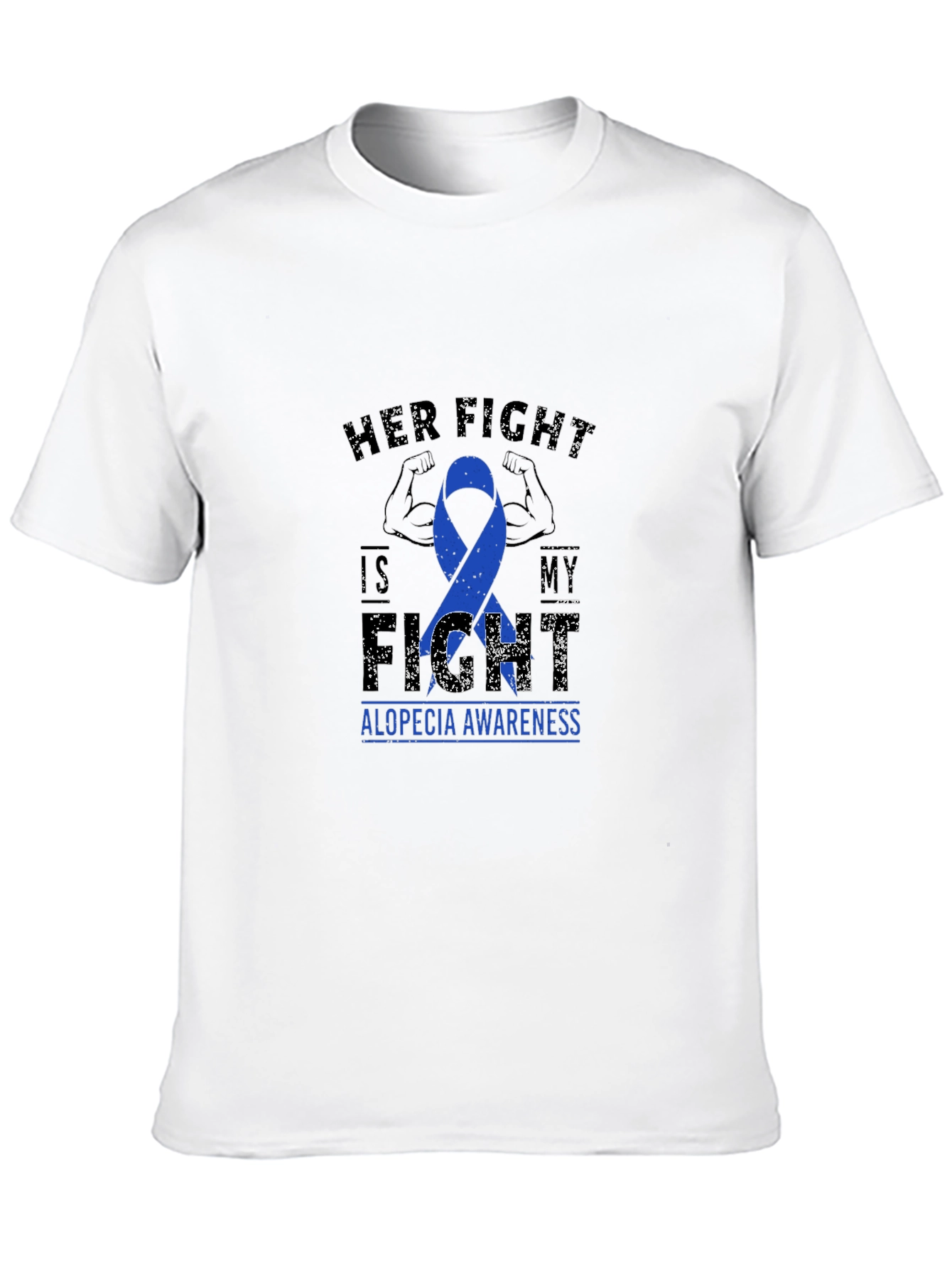 Alopecia Awareness T-Shirt: Her Fight Is My Fight
