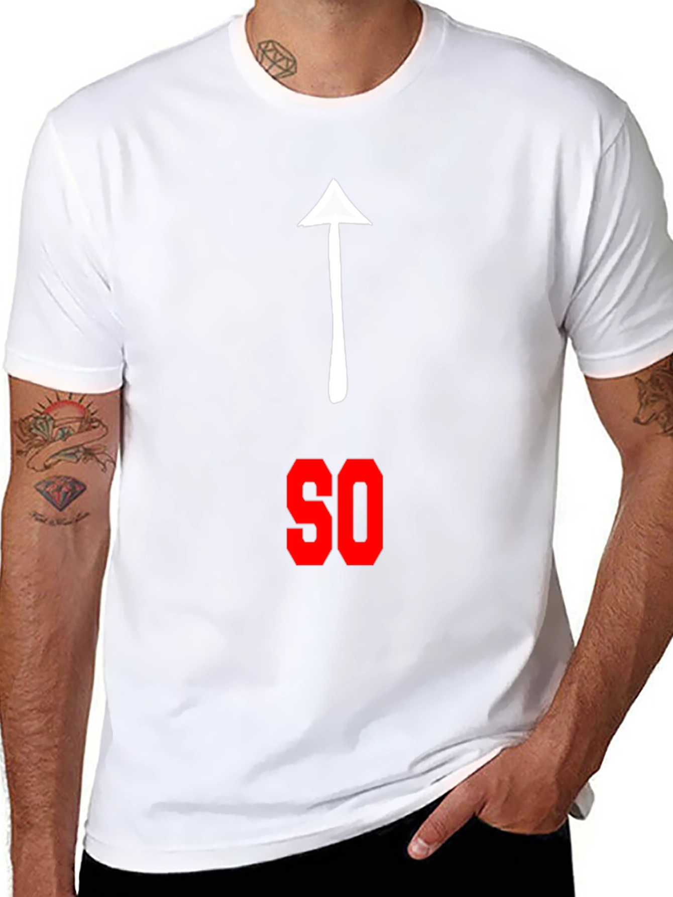 Funny That Way SO Pointing Arrow Graphic Tee