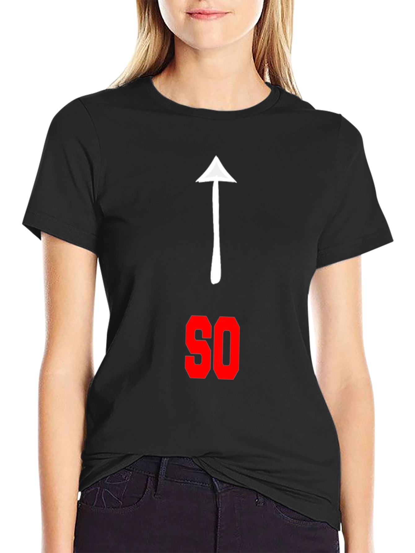 Funny That Way SO Pointing Arrow Graphic Tee