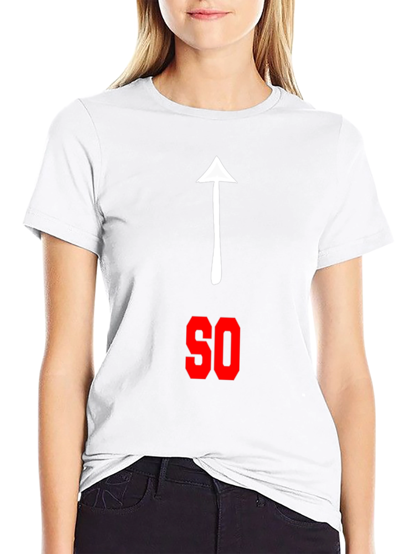 Funny That Way SO Pointing Arrow Graphic Tee