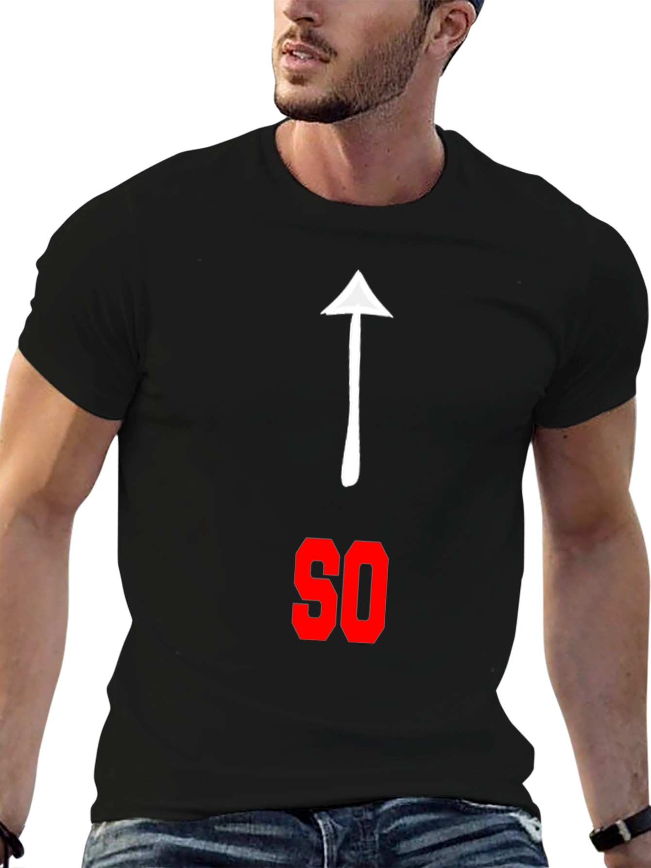 Funny That Way SO Pointing Arrow Graphic Tee