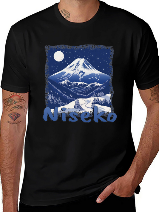 Niseko Japan Mountain Scene Graphic Tee