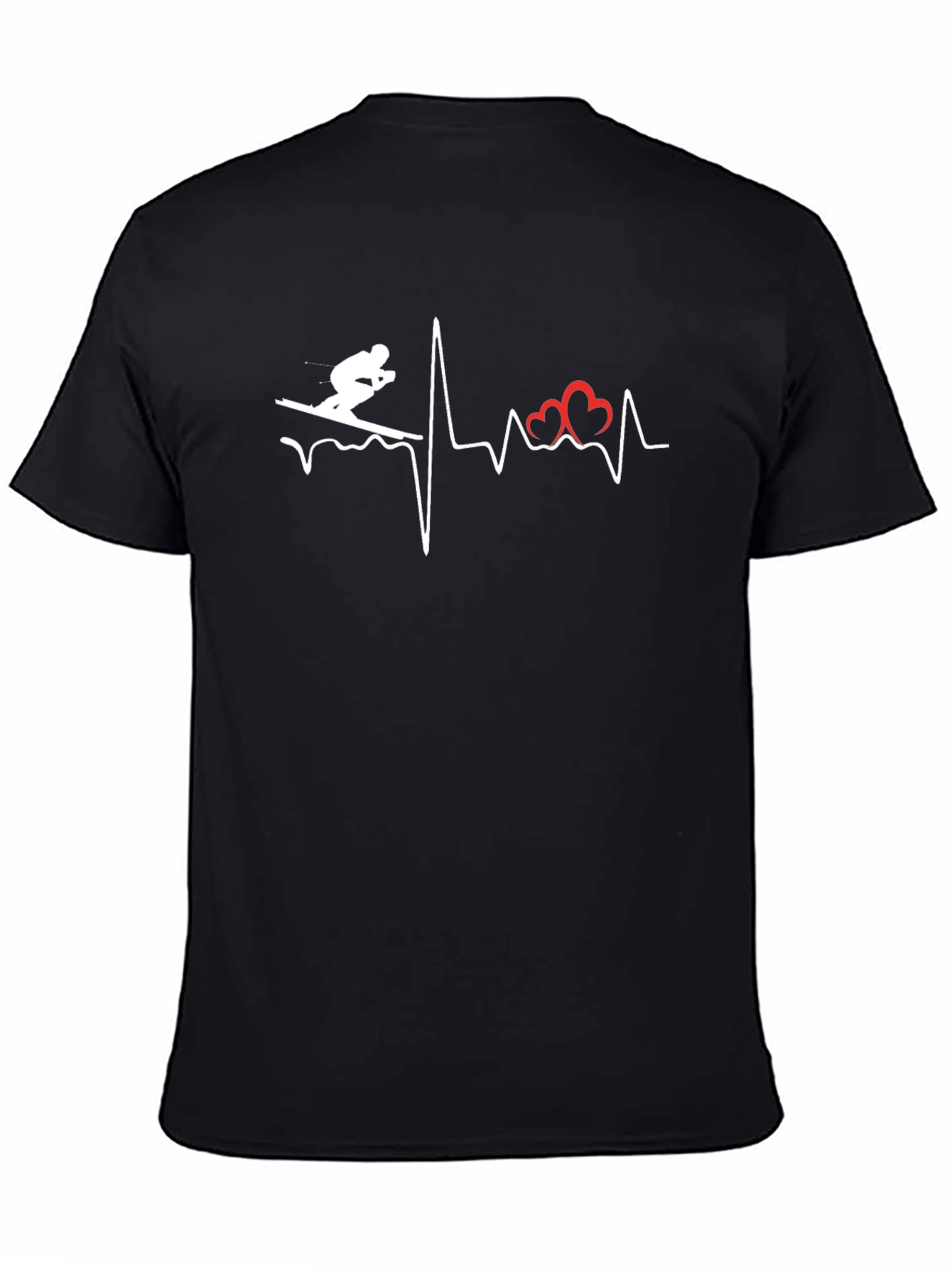 Ski Heartbeat T-Shirt - Love to Ski!