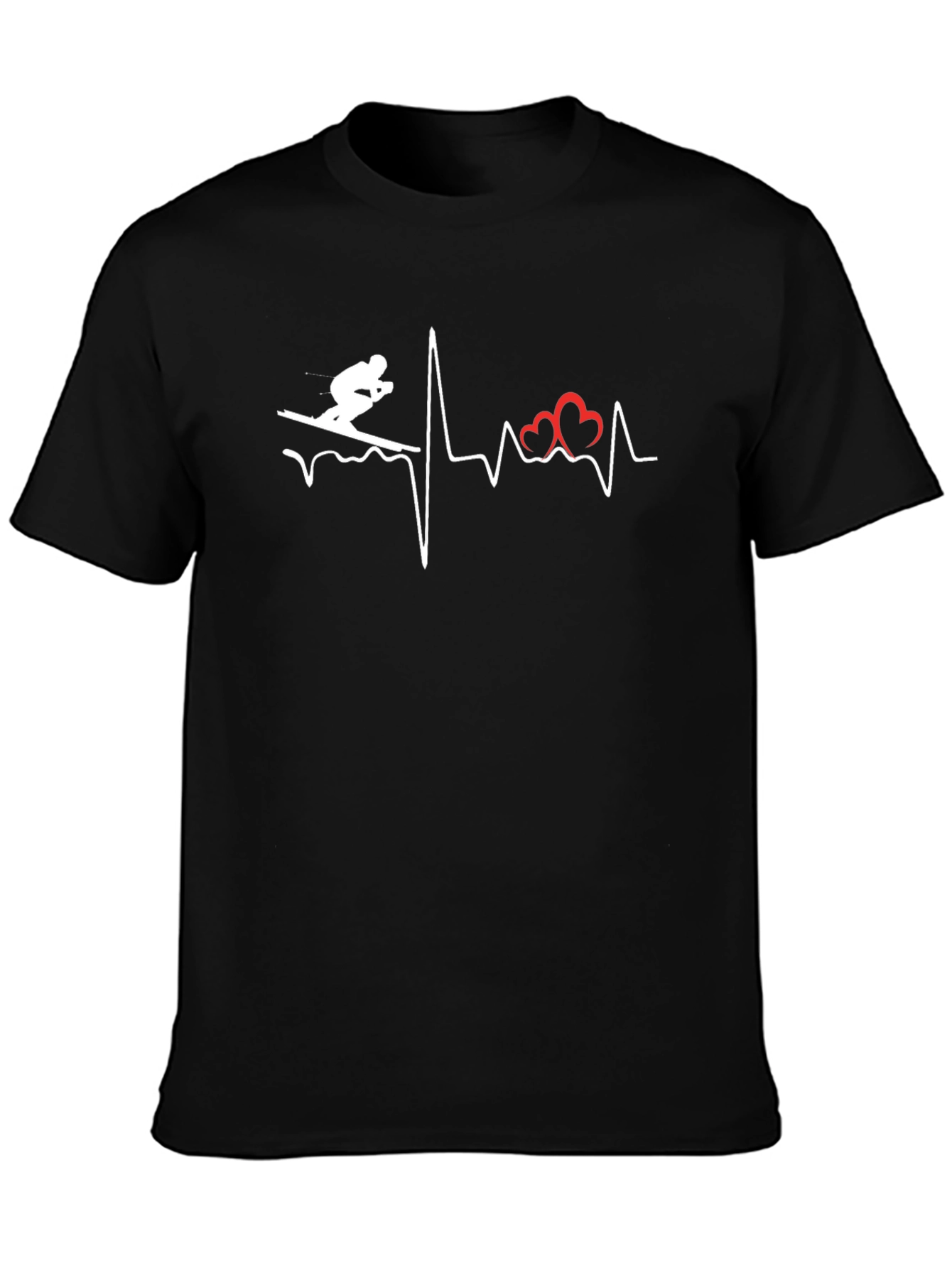 Ski Heartbeat T-Shirt - Love to Ski!