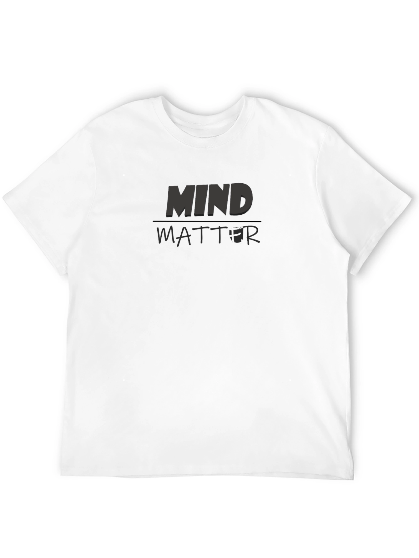 Mind Over Matter Graphic Black T-Shirt