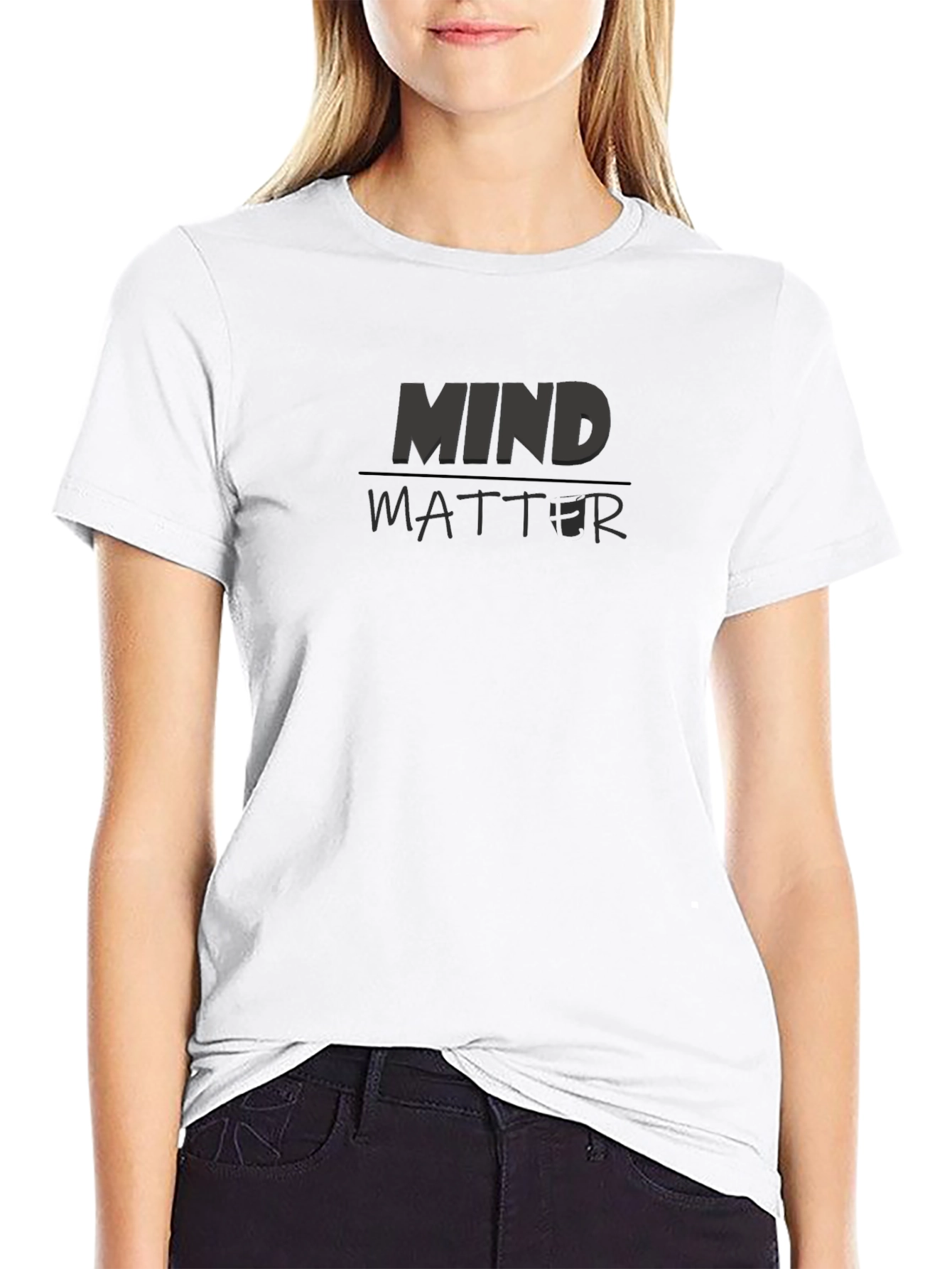 Mind Over Matter Graphic Black T-Shirt