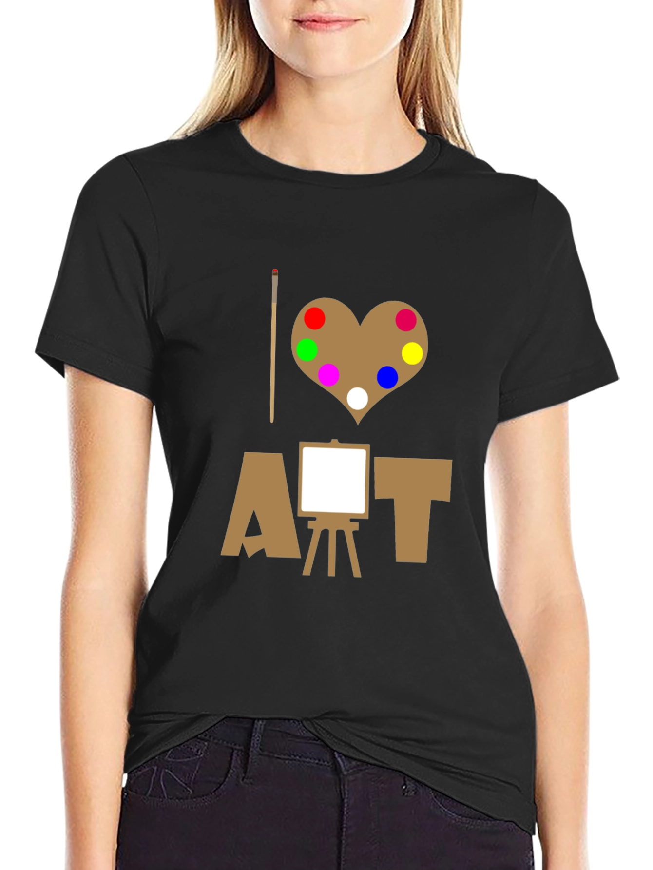 I Love Art T-Shirt - Painter Palette Design