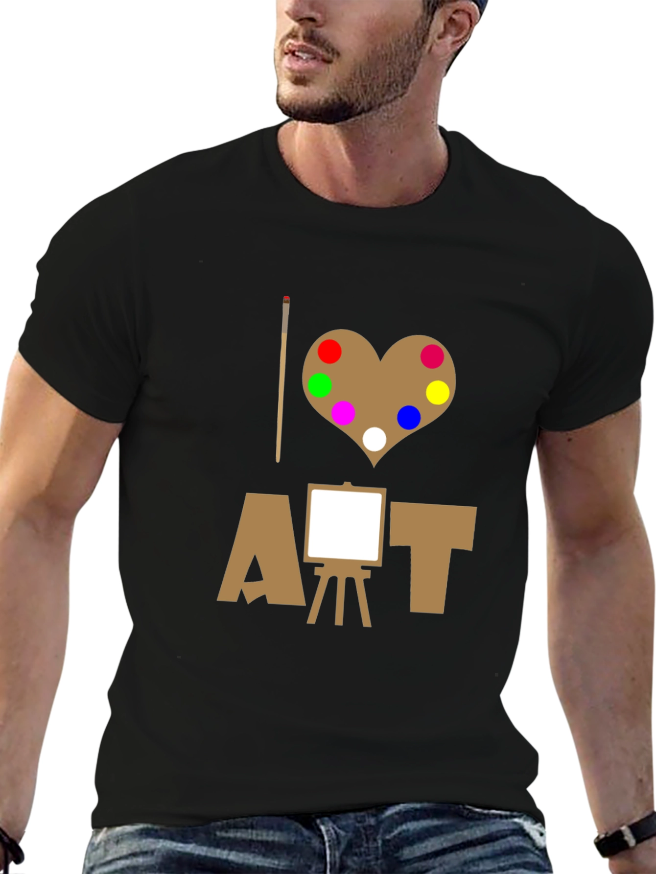 I Love Art T-Shirt - Painter Palette Design