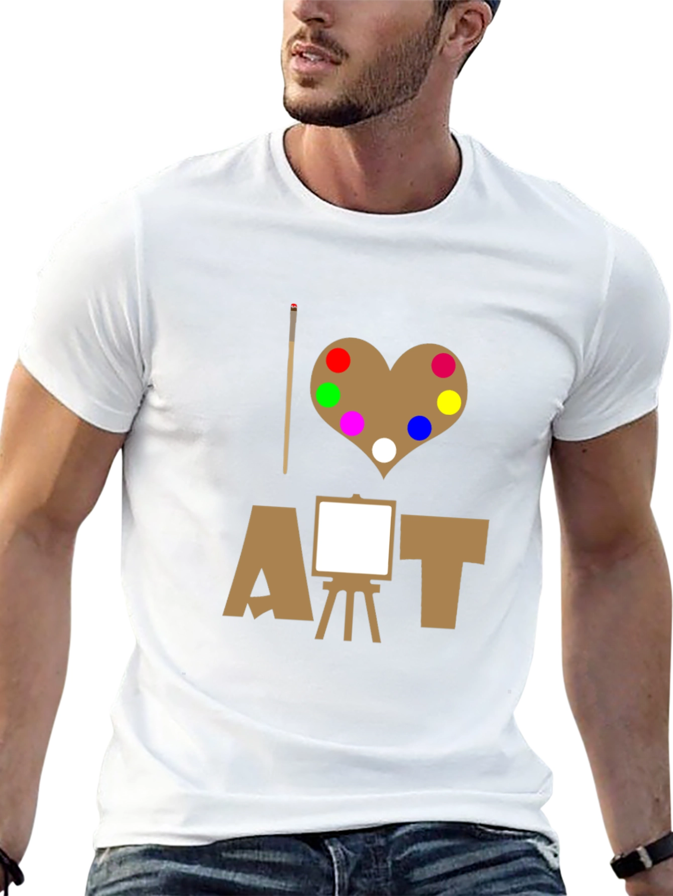 I Love Art T-Shirt - Painter Palette Design