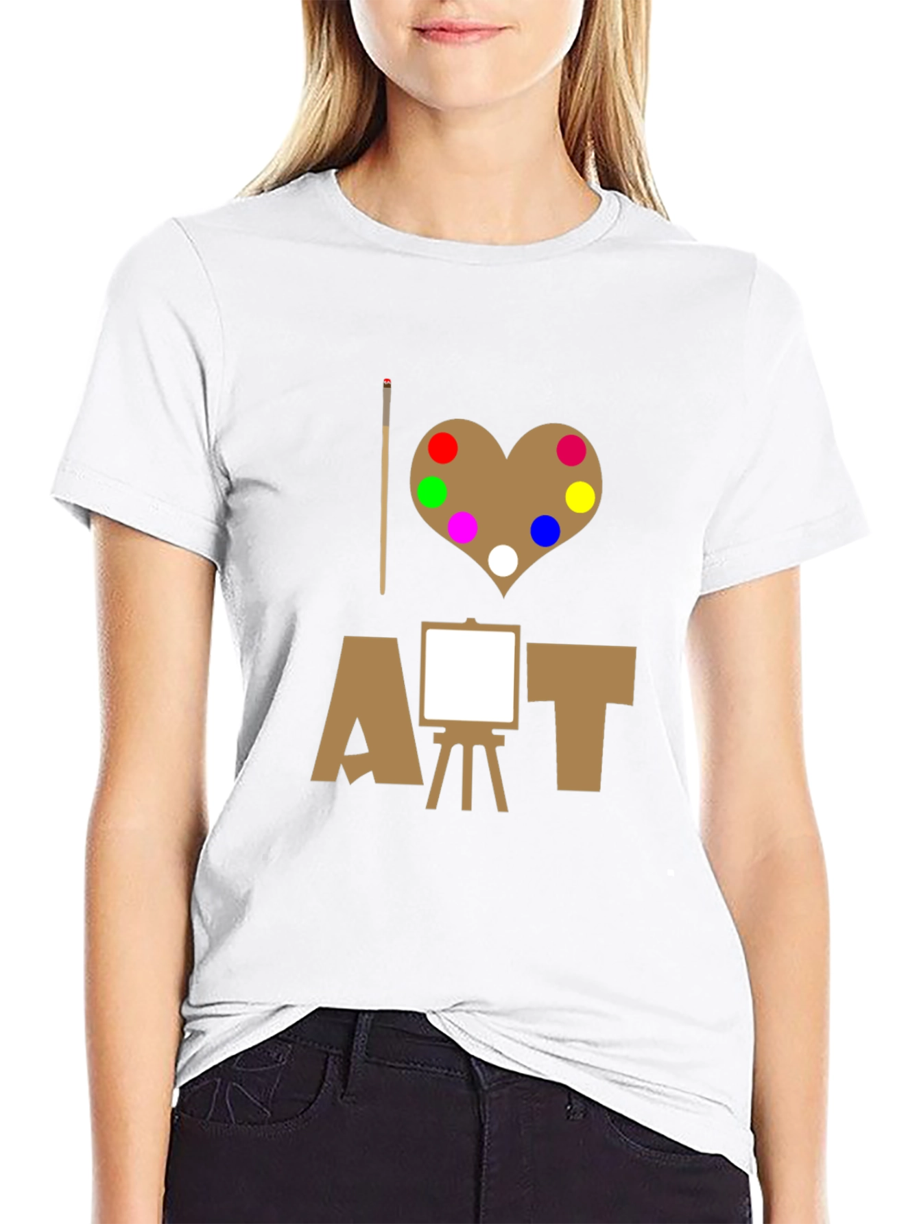 I Love Art T-Shirt - Painter Palette Design
