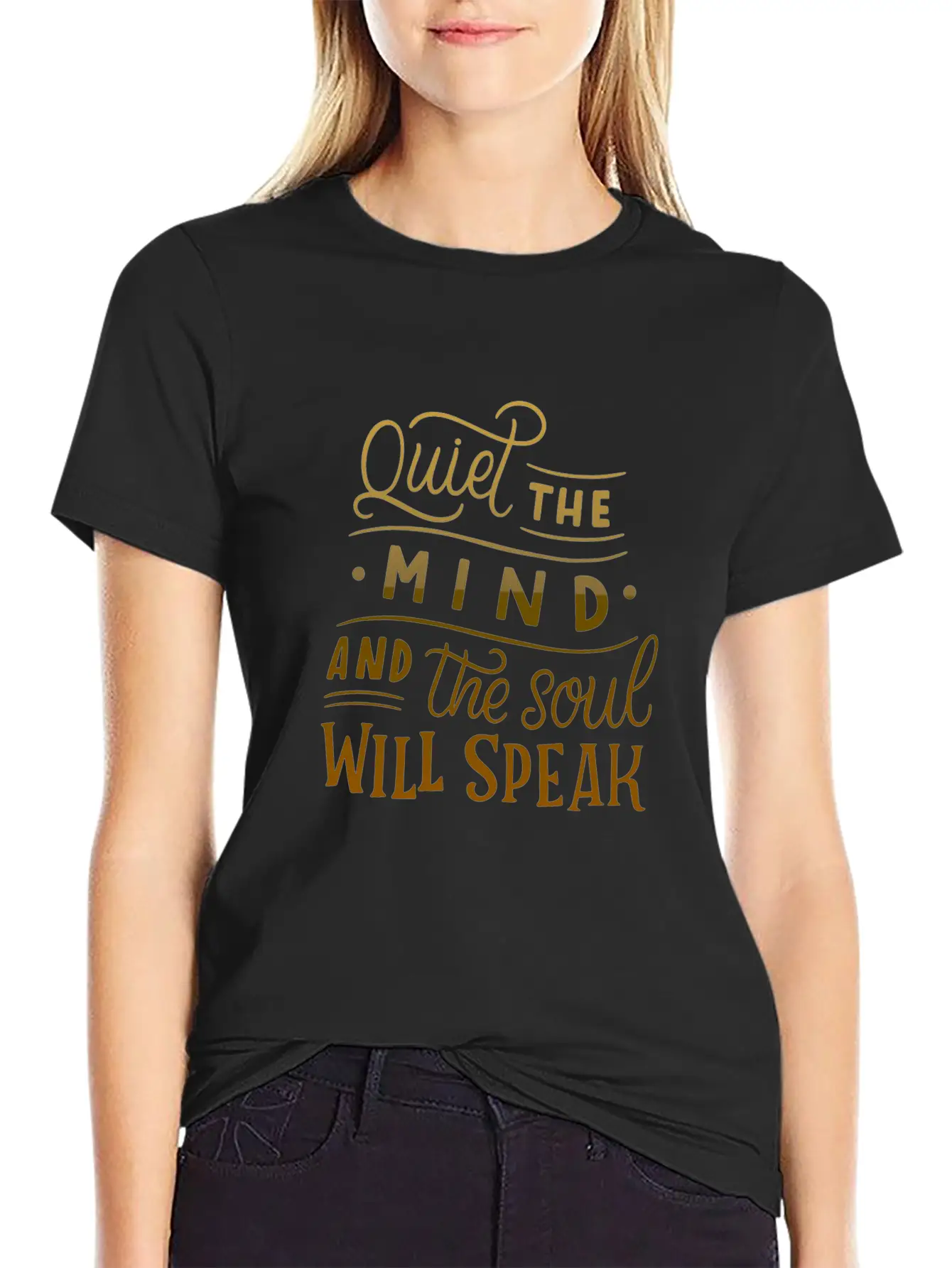 Quiet The Mind And The Soul Will Speak Unisex Casual T-Shirt – Clean Design For Daily Comfort