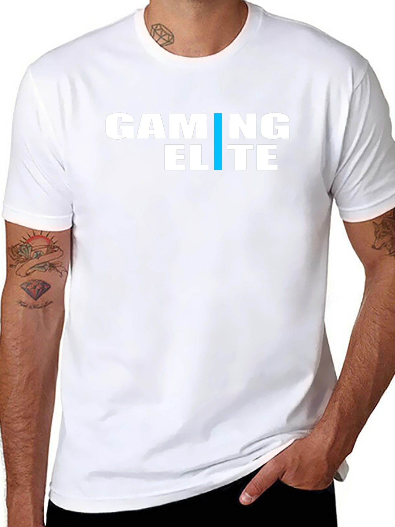 Gaming Elite Black T-Shirt for Men