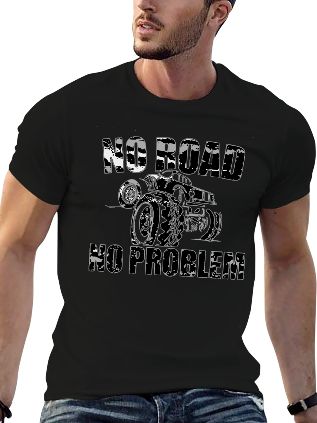 No Road No Problem Truck Graphic Tee