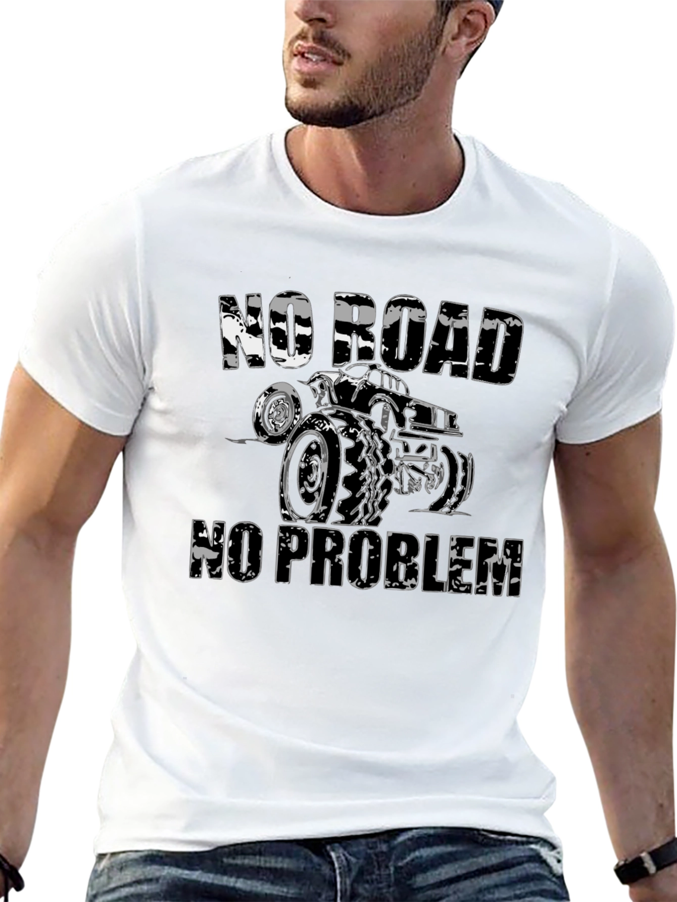 No Road No Problem Truck Graphic Tee