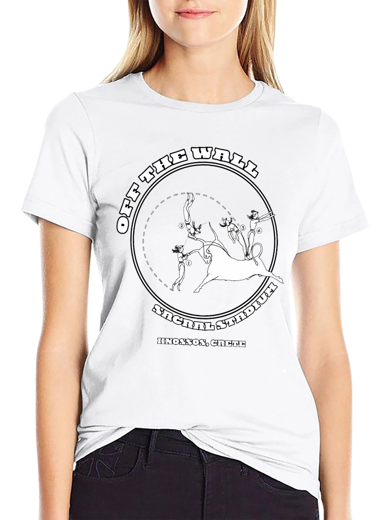Off The Wall Sacral Stadium Bull Jump T-Shirt