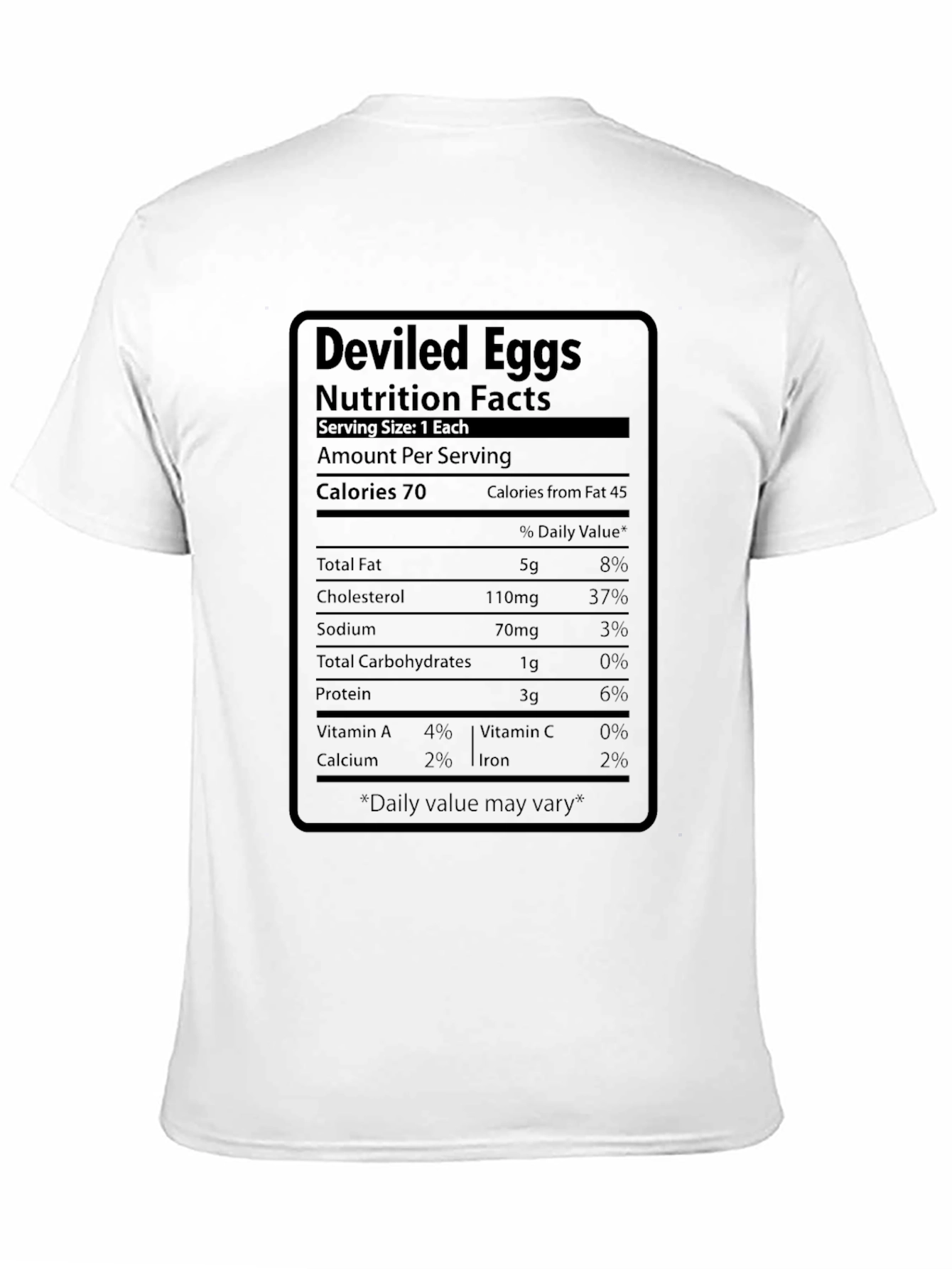 Deviled Eggs Nutrition Facts T-Shirt