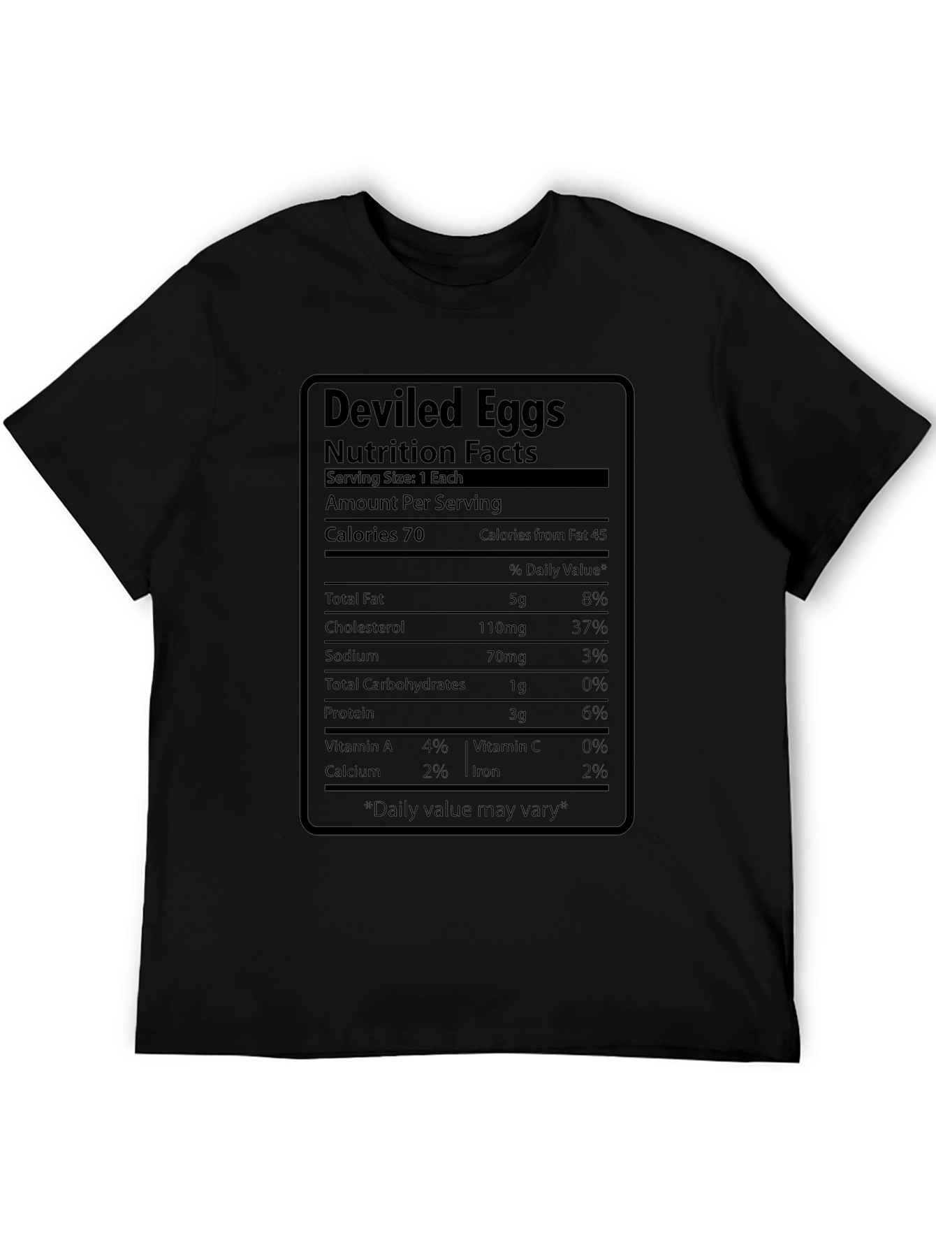 Deviled Eggs Nutrition Facts T-Shirt