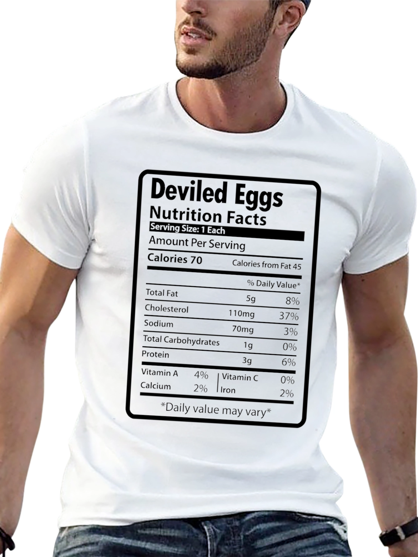 Deviled Eggs Nutrition Facts T-Shirt