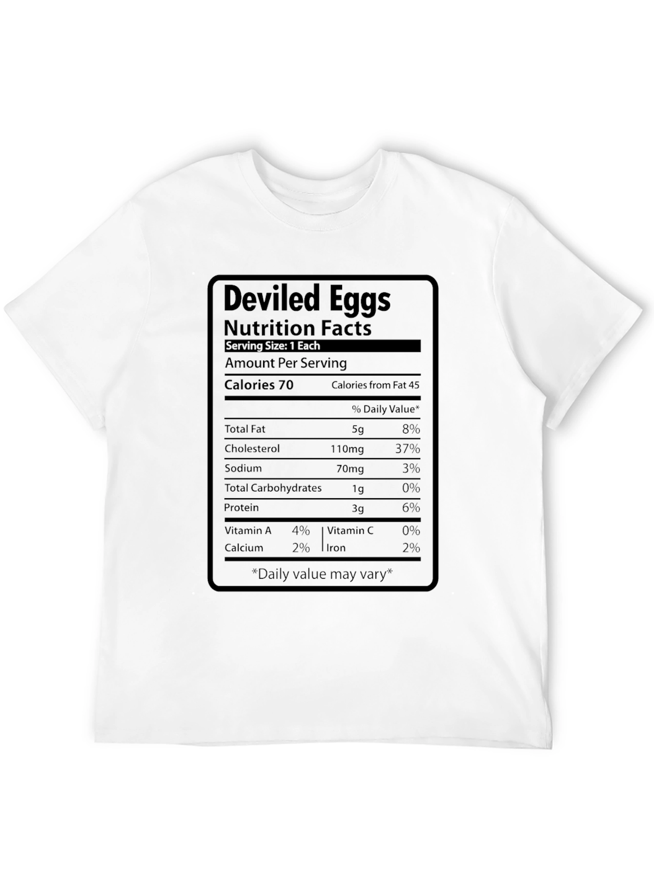 Deviled Eggs Nutrition Facts T-Shirt