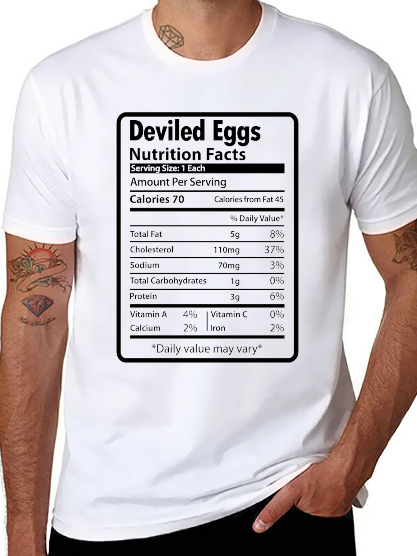 Deviled Eggs Nutrition Facts T-Shirt
