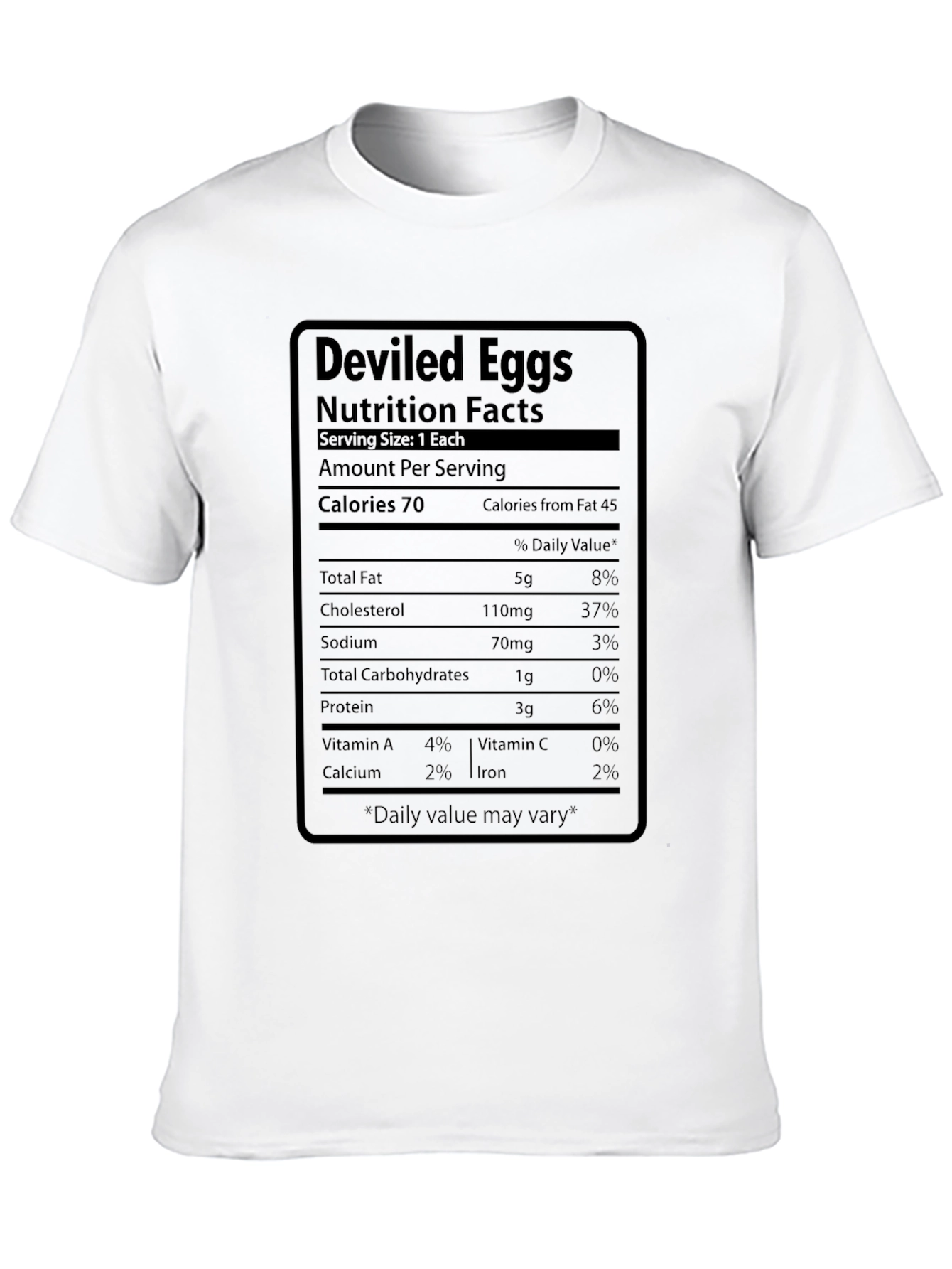 Deviled Eggs Nutrition Facts T-Shirt