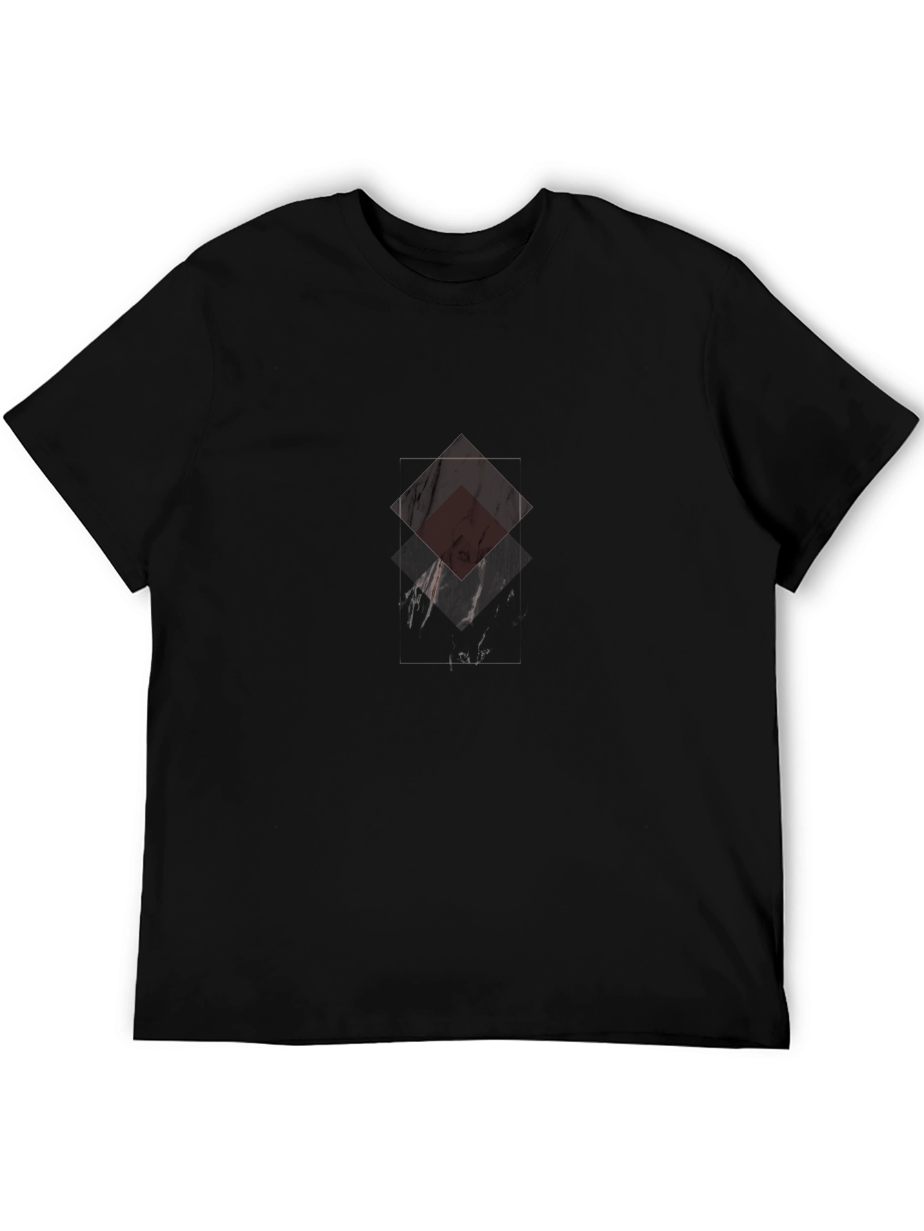 Mens Graphic Print Black T-Shirt