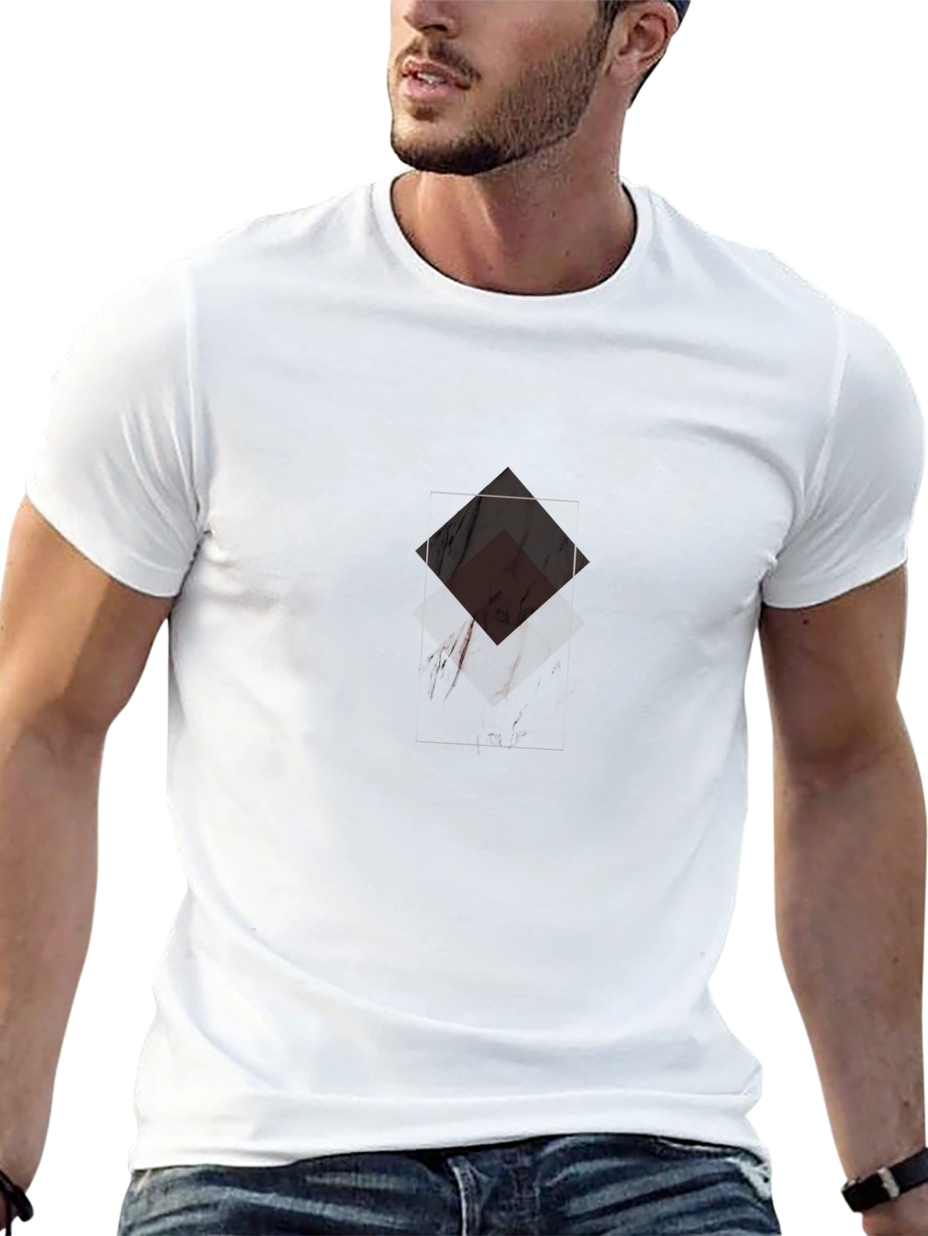 Mens Graphic Print Black T-Shirt
