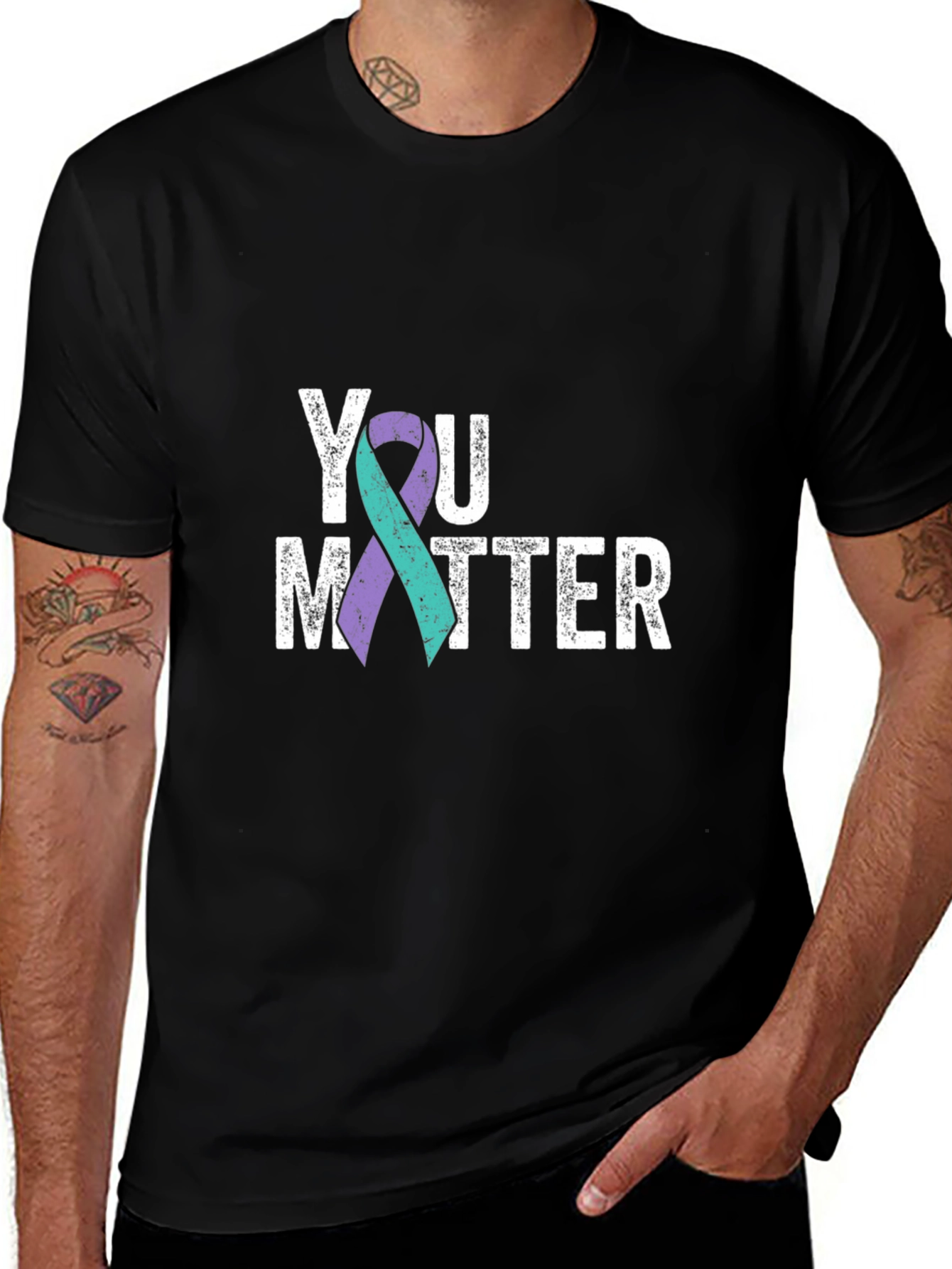 You Matter Awareness Ribbon Graphic Tee