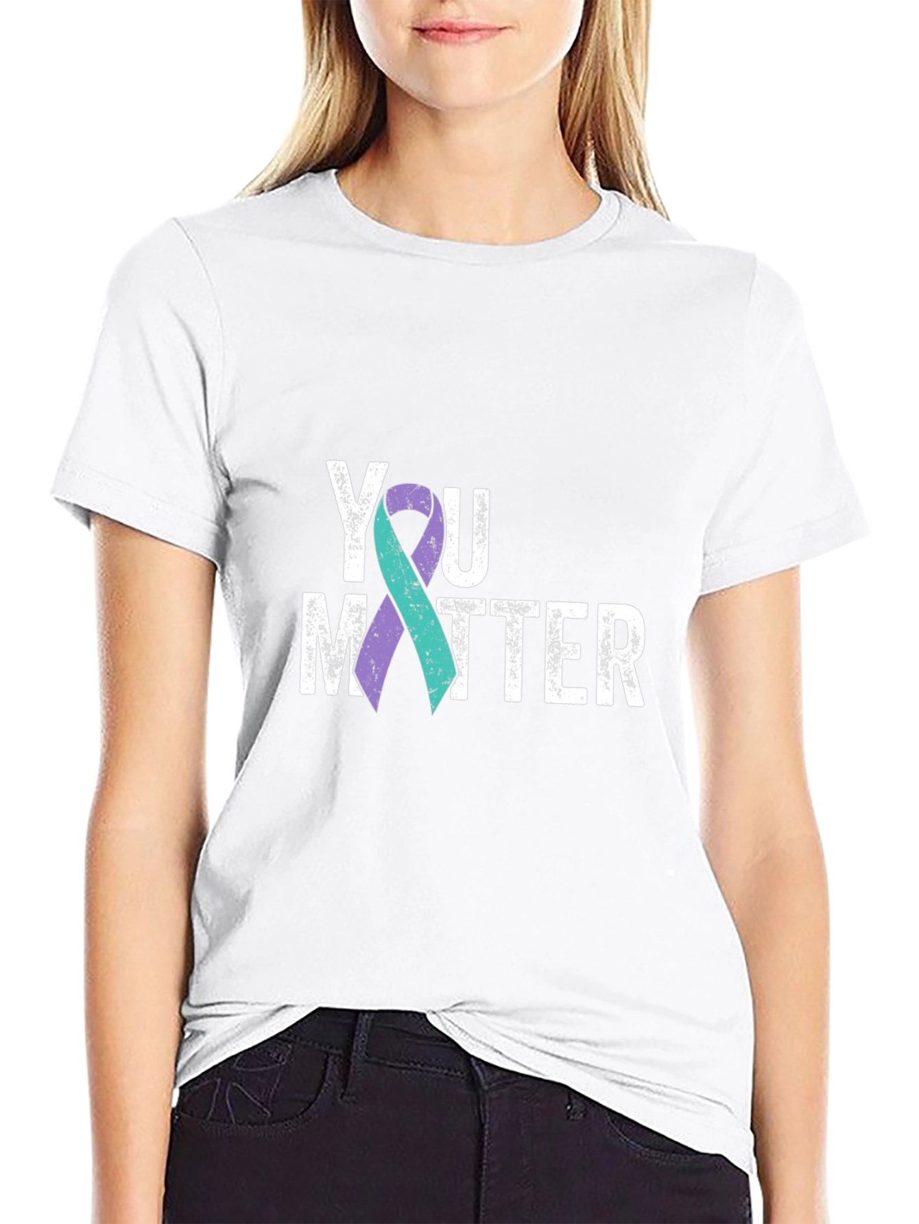 You Matter Awareness Ribbon Graphic Tee