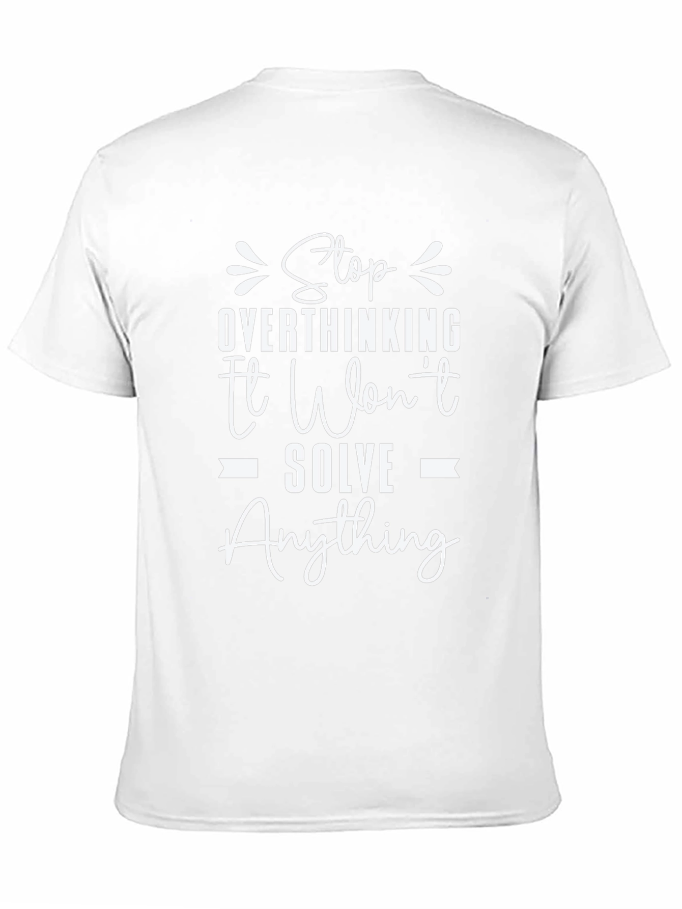 Stop Overthinking Black Graphic Tee