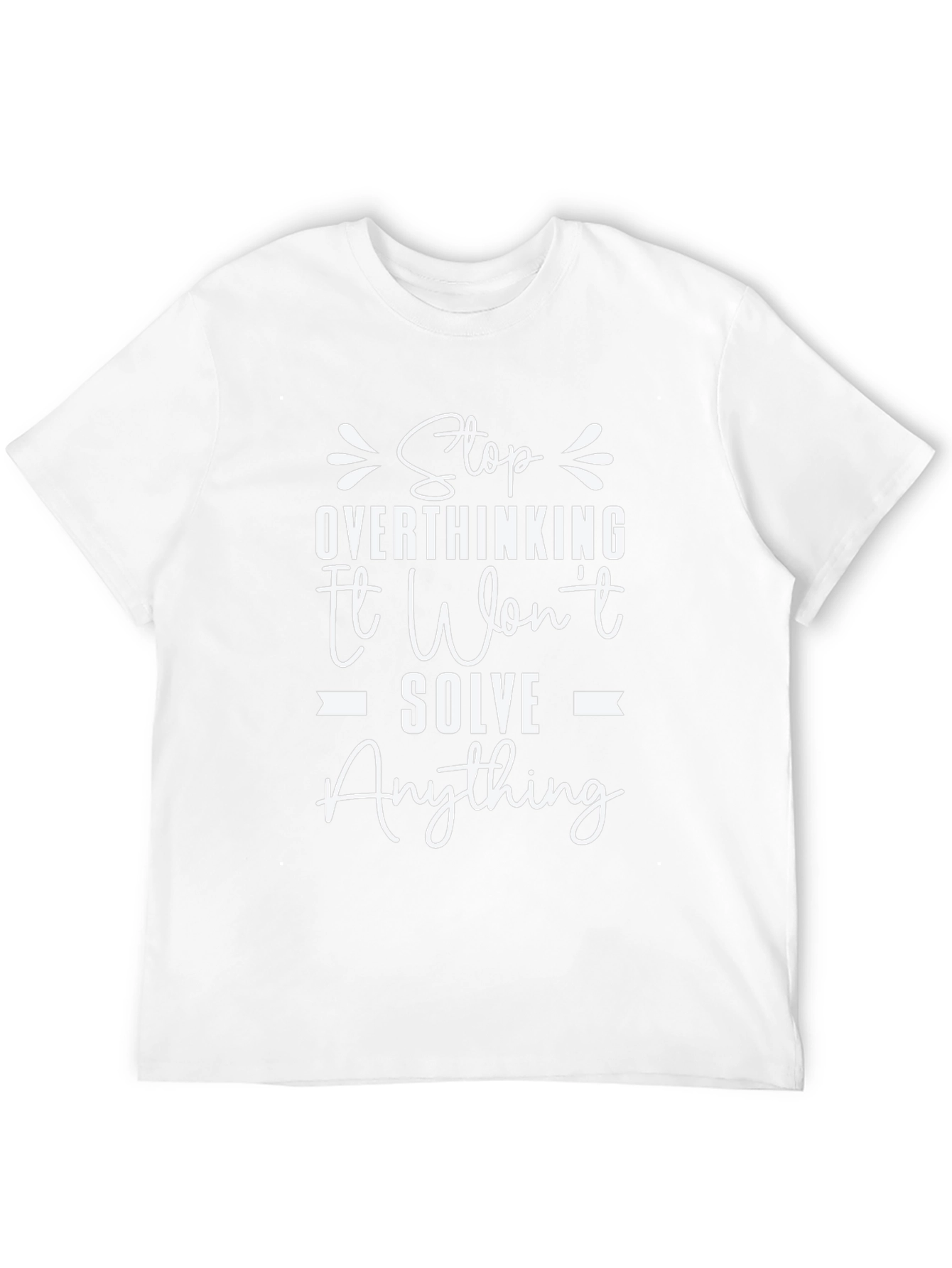 Stop Overthinking Black Graphic Tee