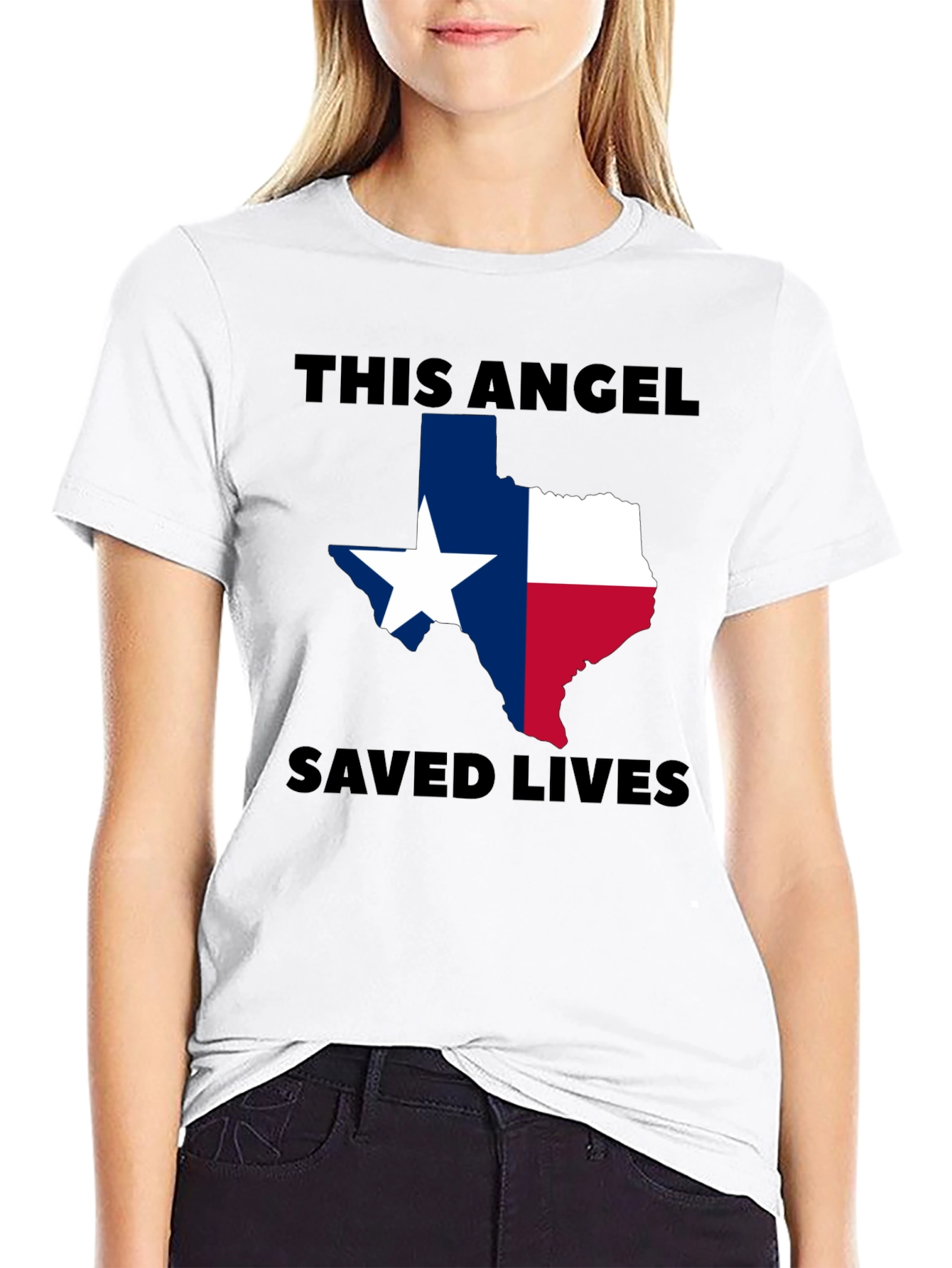 Texas Angel Saved Lives Graphic Tee