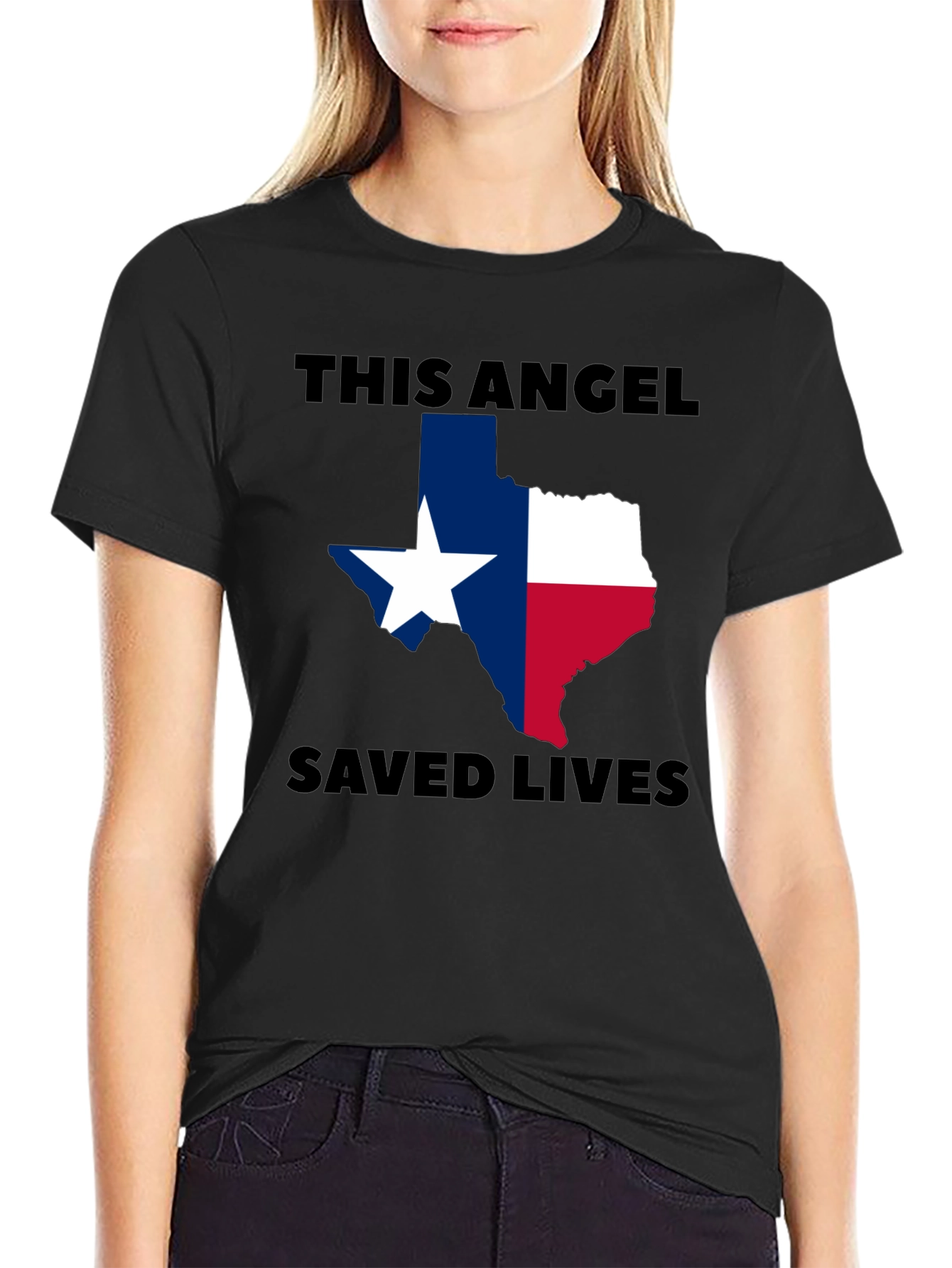 Texas Angel Saved Lives Graphic Tee
