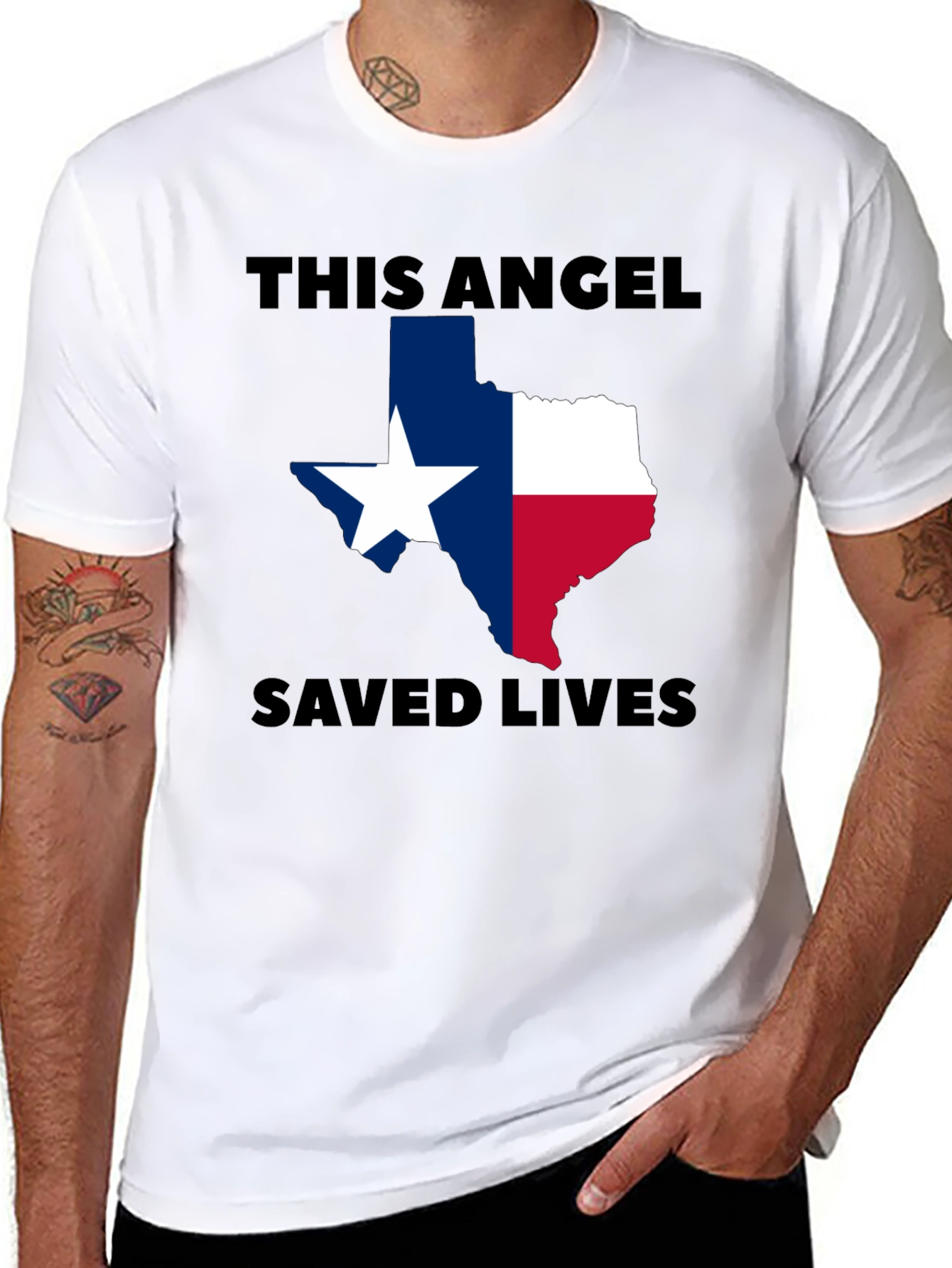 Texas Angel Saved Lives Graphic Tee
