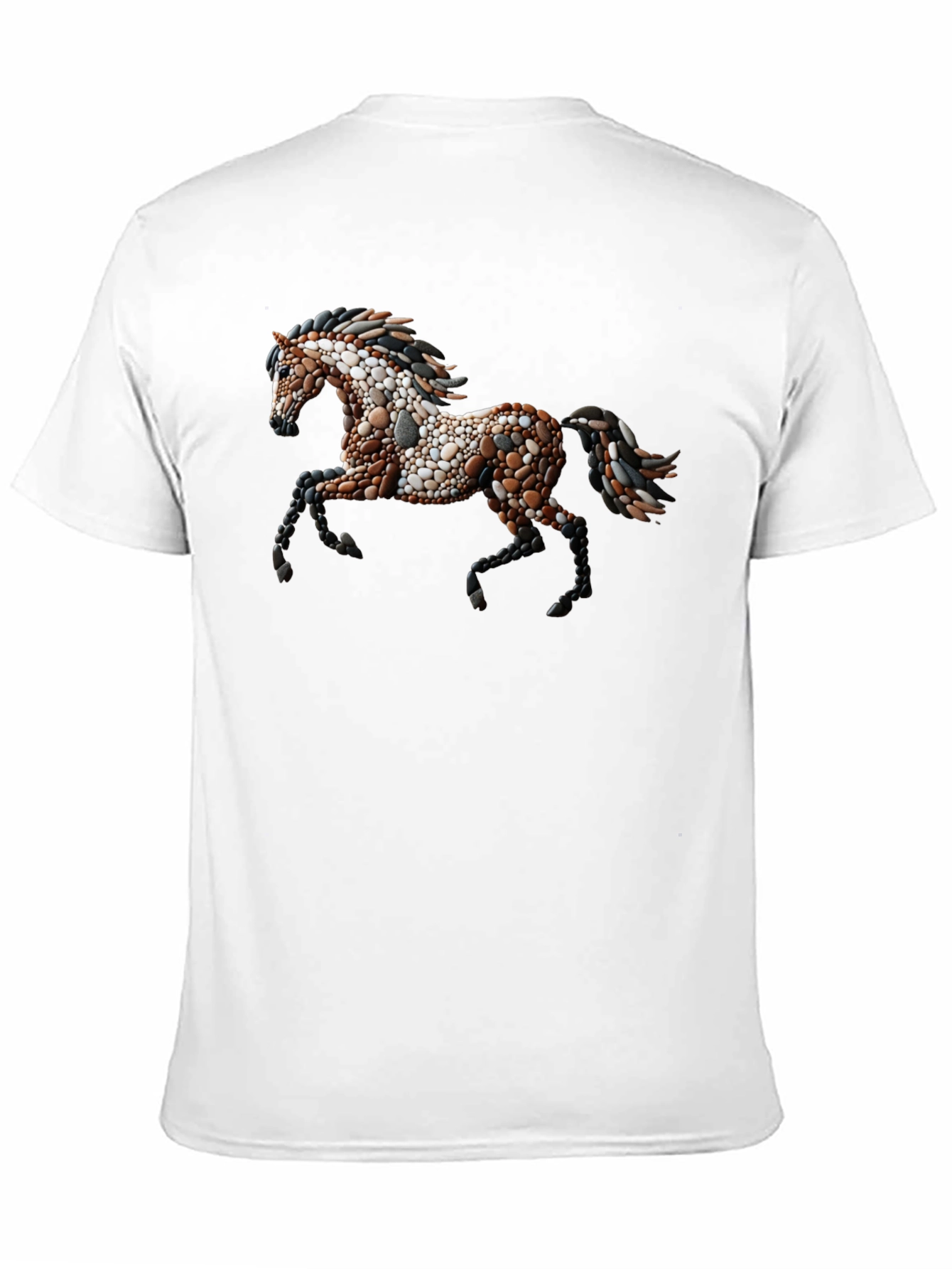Pebble Horse Graphic Tee - Unique Artistic Design