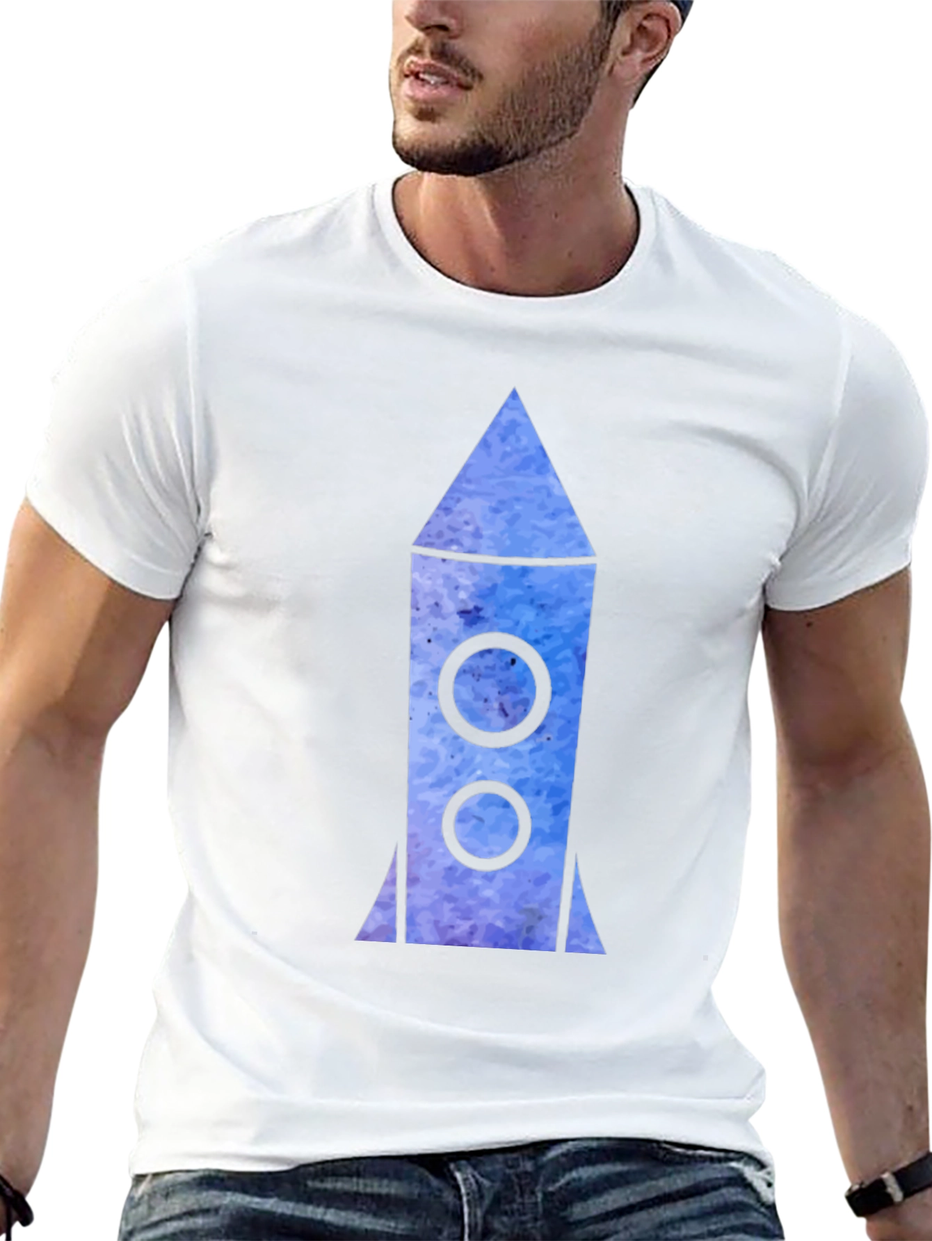 Rocket Graphic Black T-Shirt