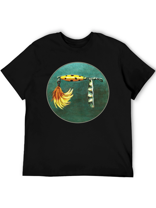 Fishing Lure Graphic Tee - Black
