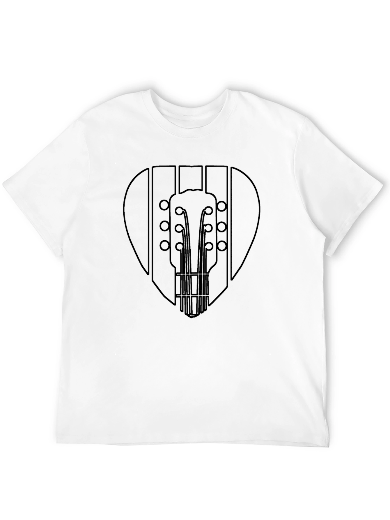 Guitar Pick Graphic T-Shirt - Black