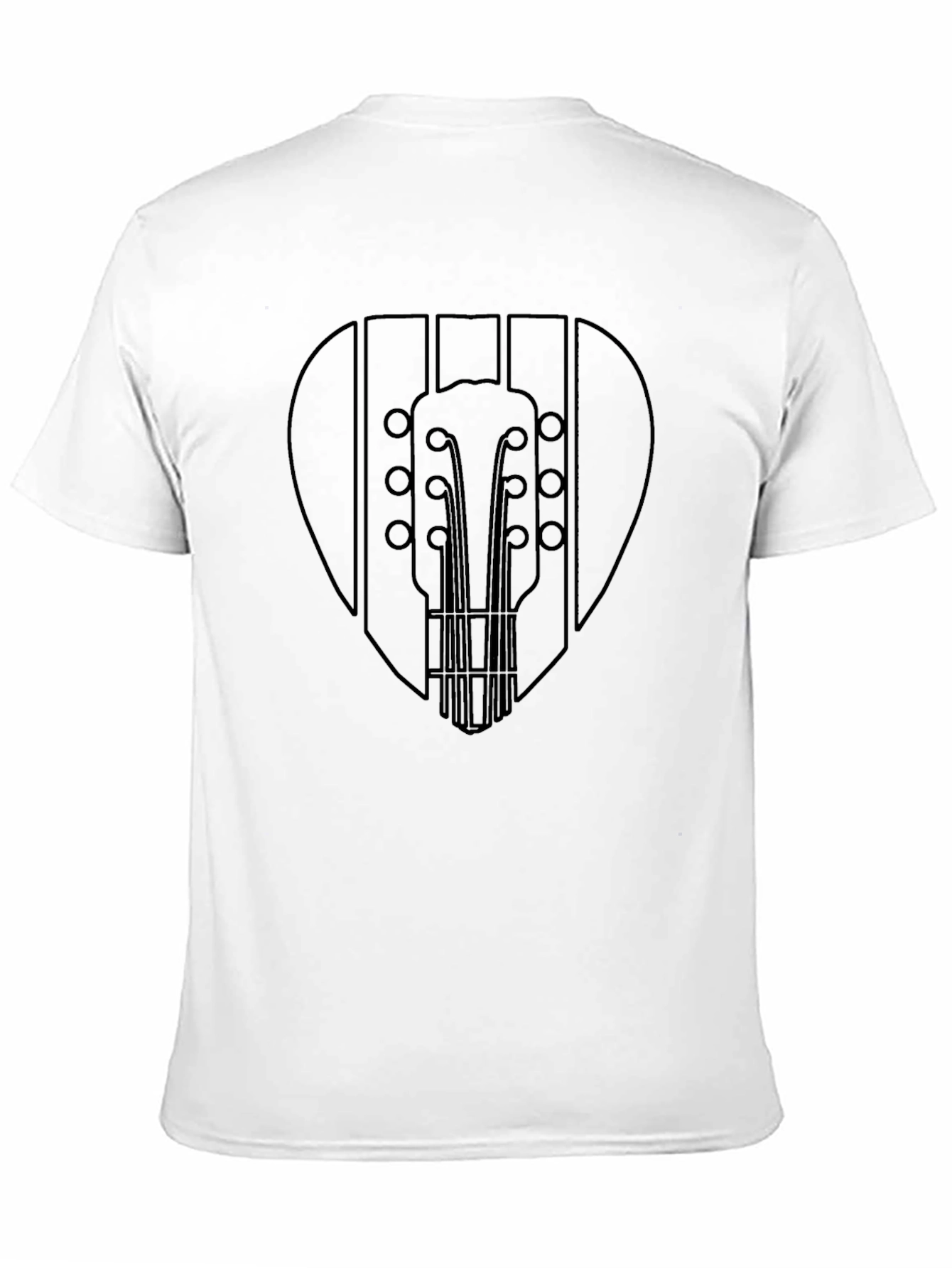 Guitar Pick Graphic T-Shirt - Black