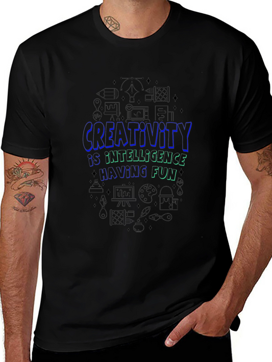 Creativity Intelligence T-Shirt - Fun Black Tee
