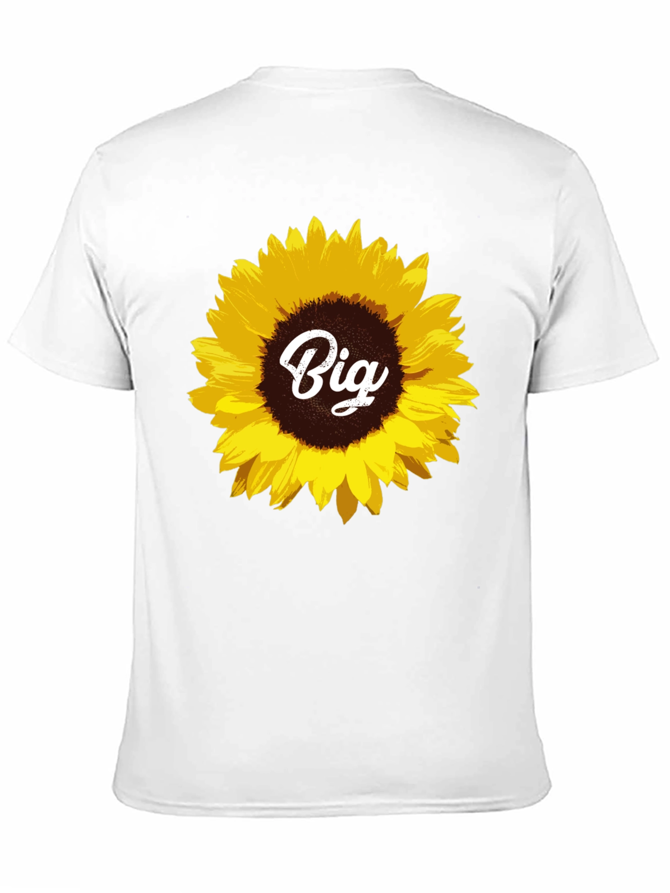 Sunflower Big T-Shirt - Black Cotton Tee