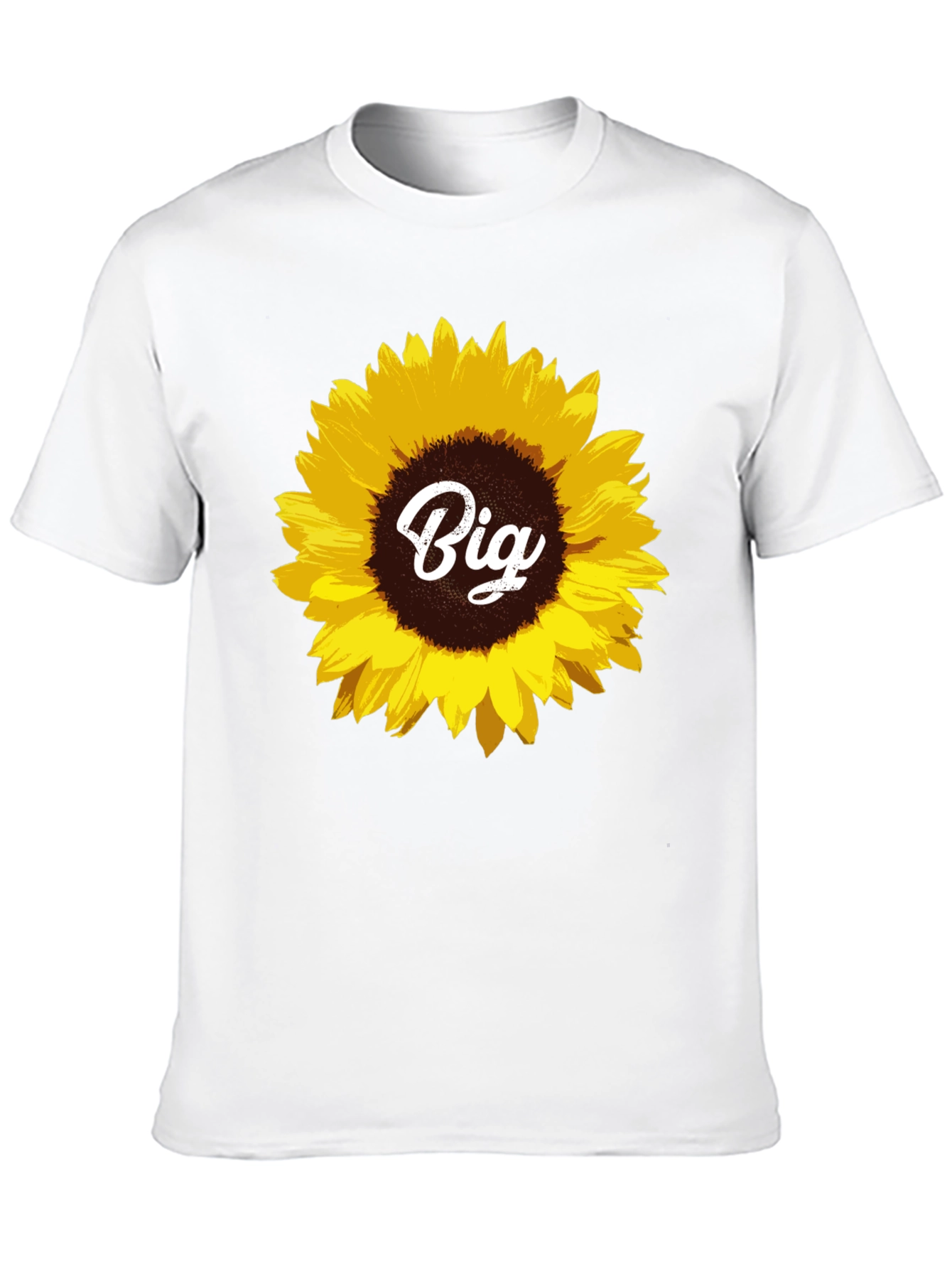Sunflower Big T-Shirt - Black Cotton Tee