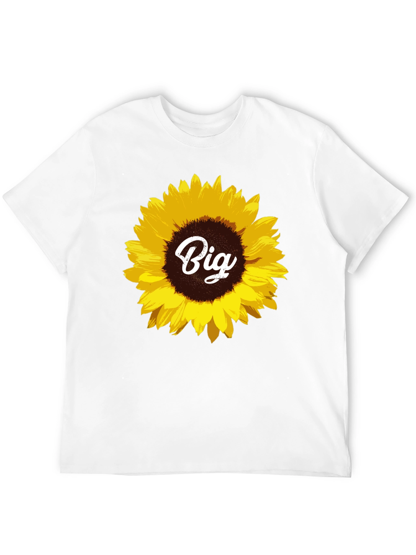 Sunflower Big T-Shirt - Black Cotton Tee