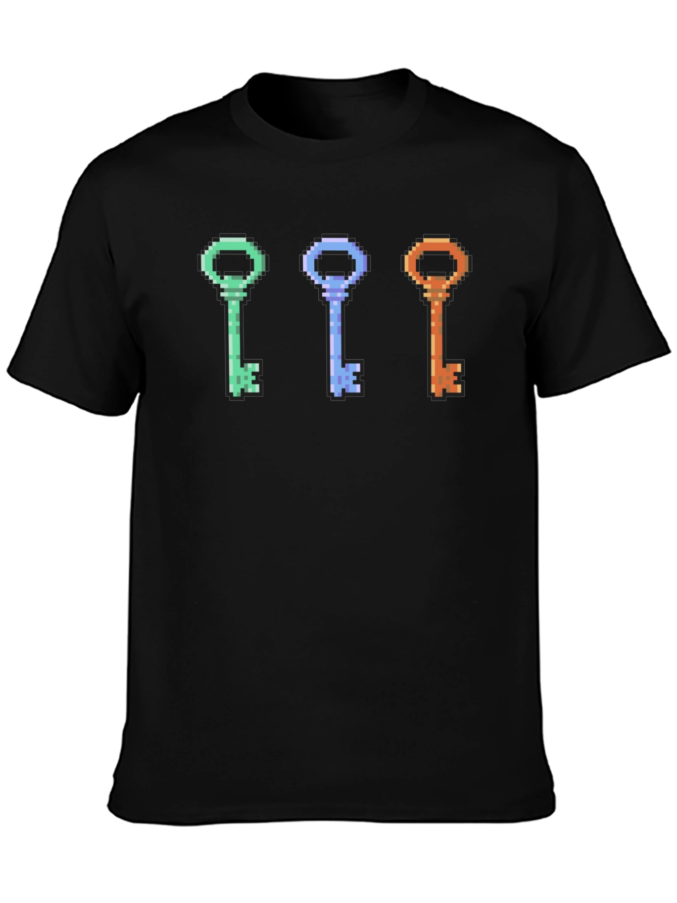 Pixelated Keys T-Shirt - Retro Gaming Style